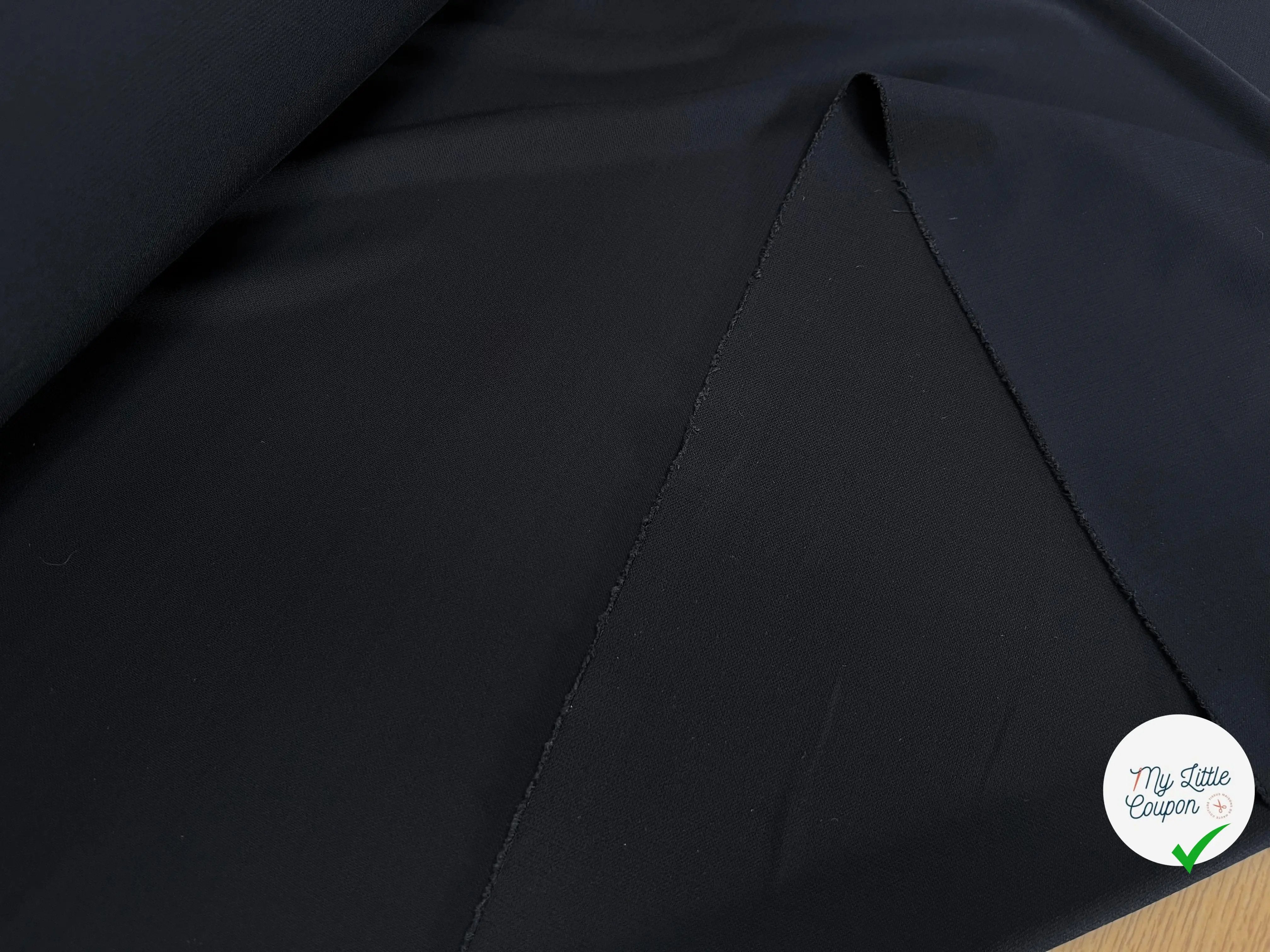 JERSEY ASPECT CRÊPE VISCOSE FROIDE 8% EA STORM BLUE - My Little Coupon