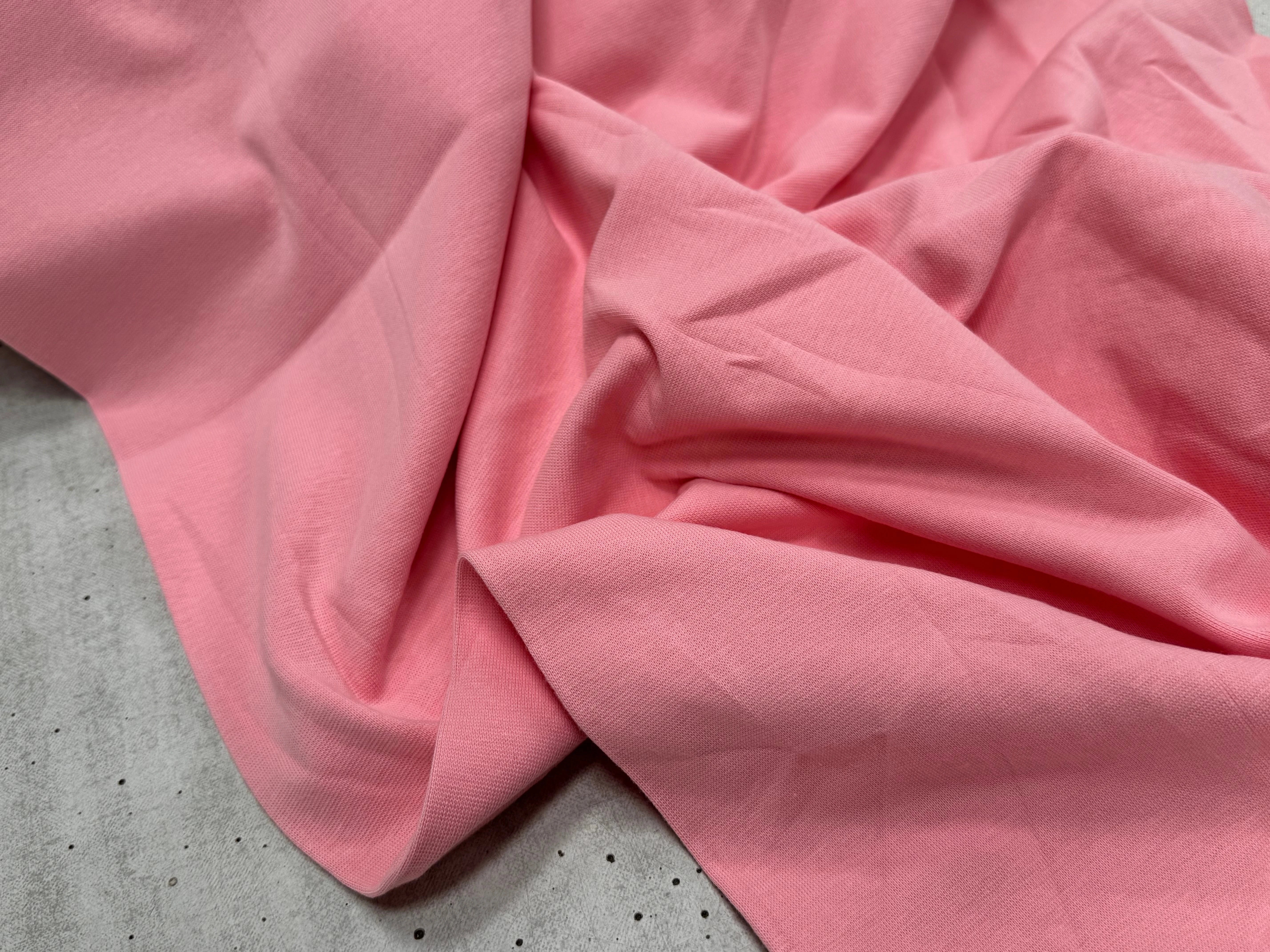 JERSEY COTON 2% ÉLASTHANNE TUBULAIRE 70CM CÔTE 1X1 CORAL GOLD - My Little Coupon