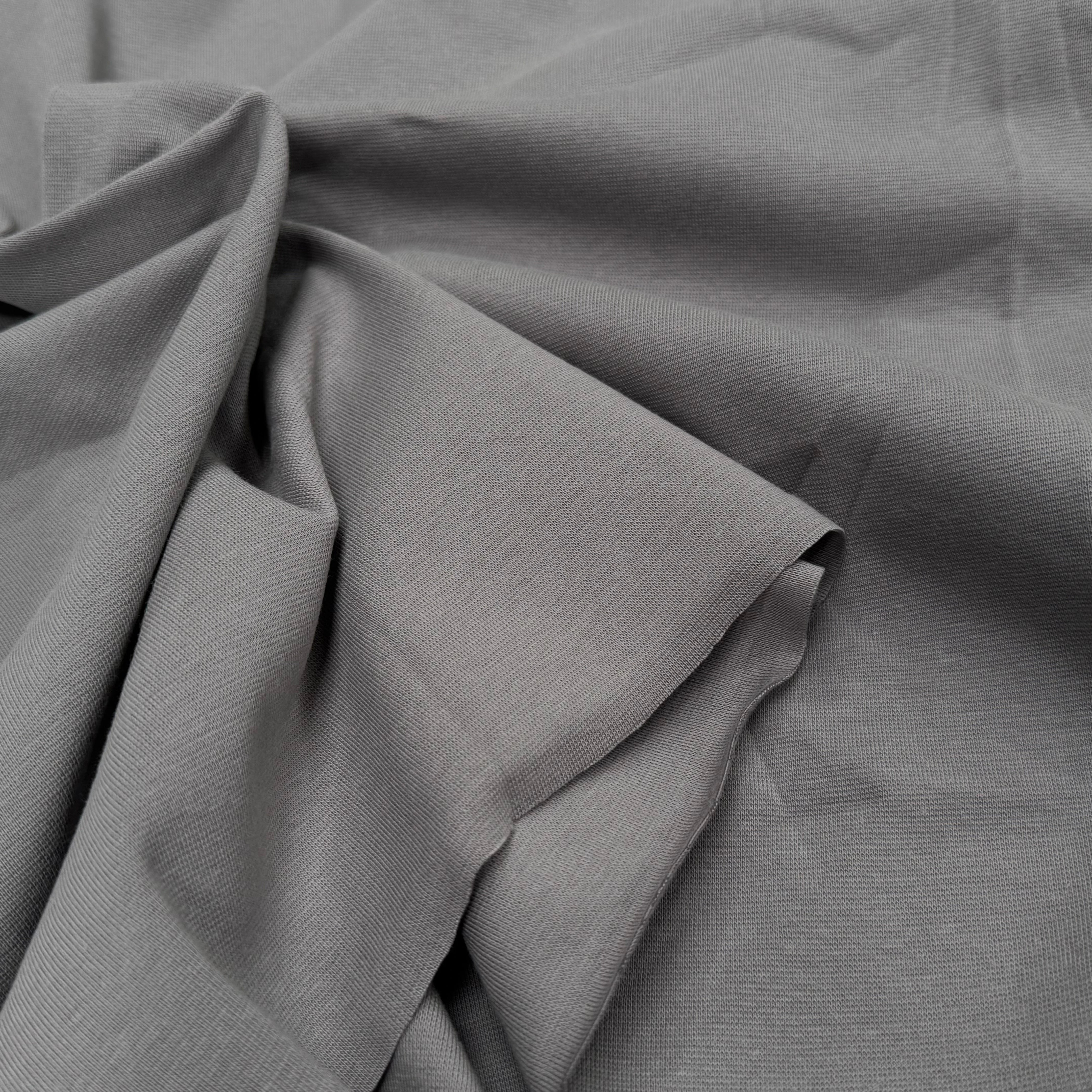 JERSEY COTON 2% ÉLASTHANNE TUBULAIRE 70CM CÔTE 1X1 DECEMBER SKY - My Little Coupon
