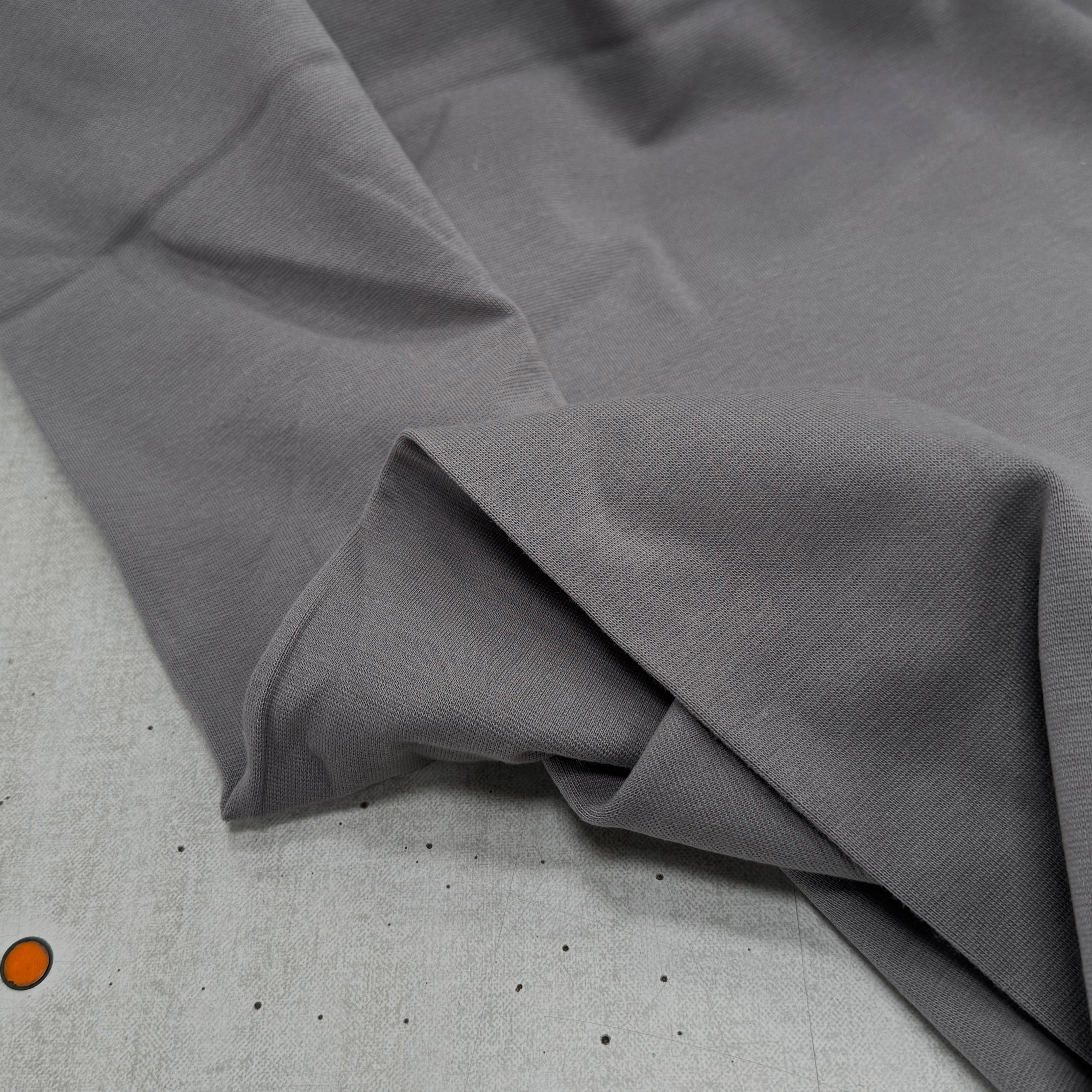 JERSEY COTON 2% ÉLASTHANNE TUBULAIRE 70CM CÔTE 1X1 DECEMBER SKY - My Little Coupon