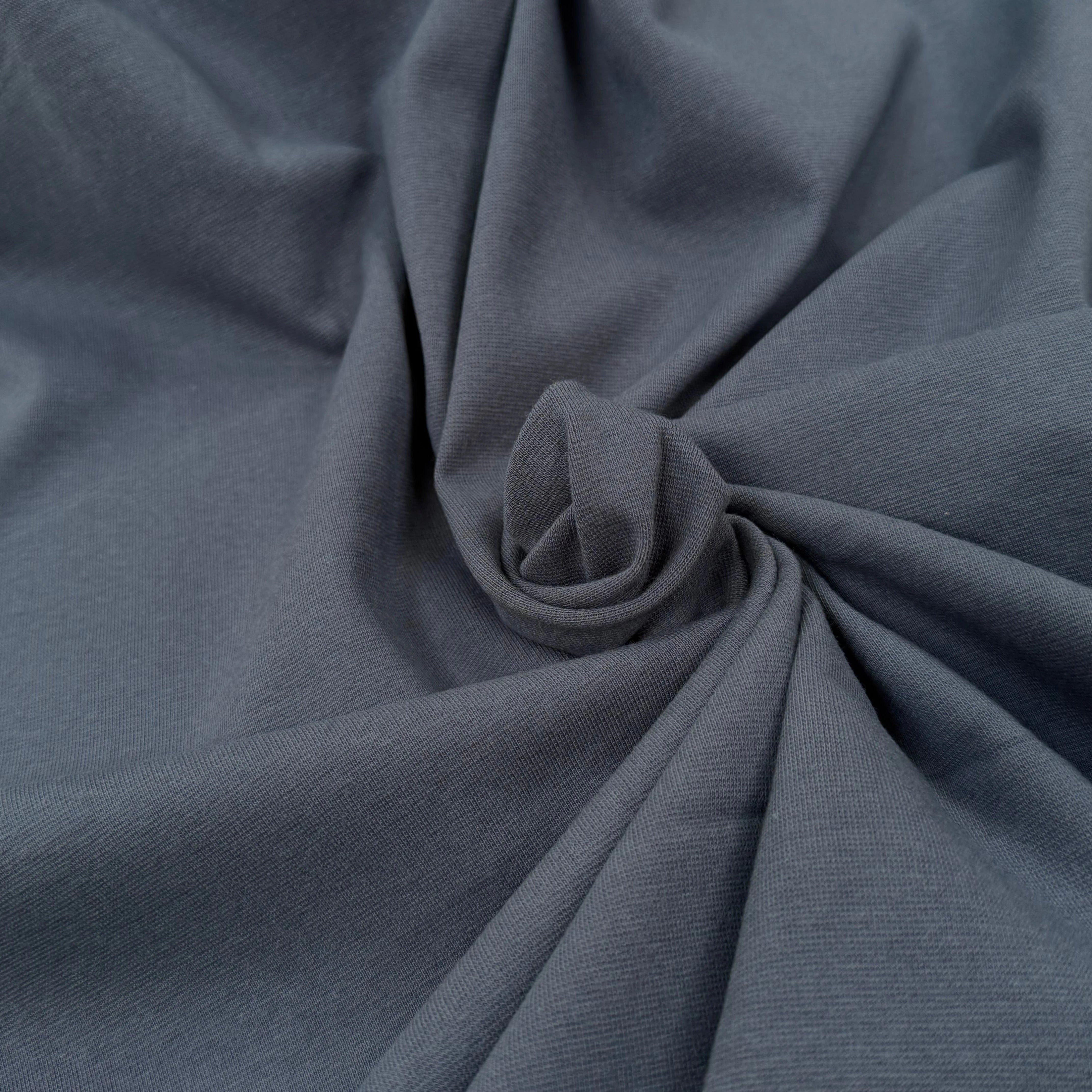 JERSEY COTON 2% ÉLASTHANNE TUBULAIRE 70CM CÔTE 1X1 EBONY - My Little Coupon
