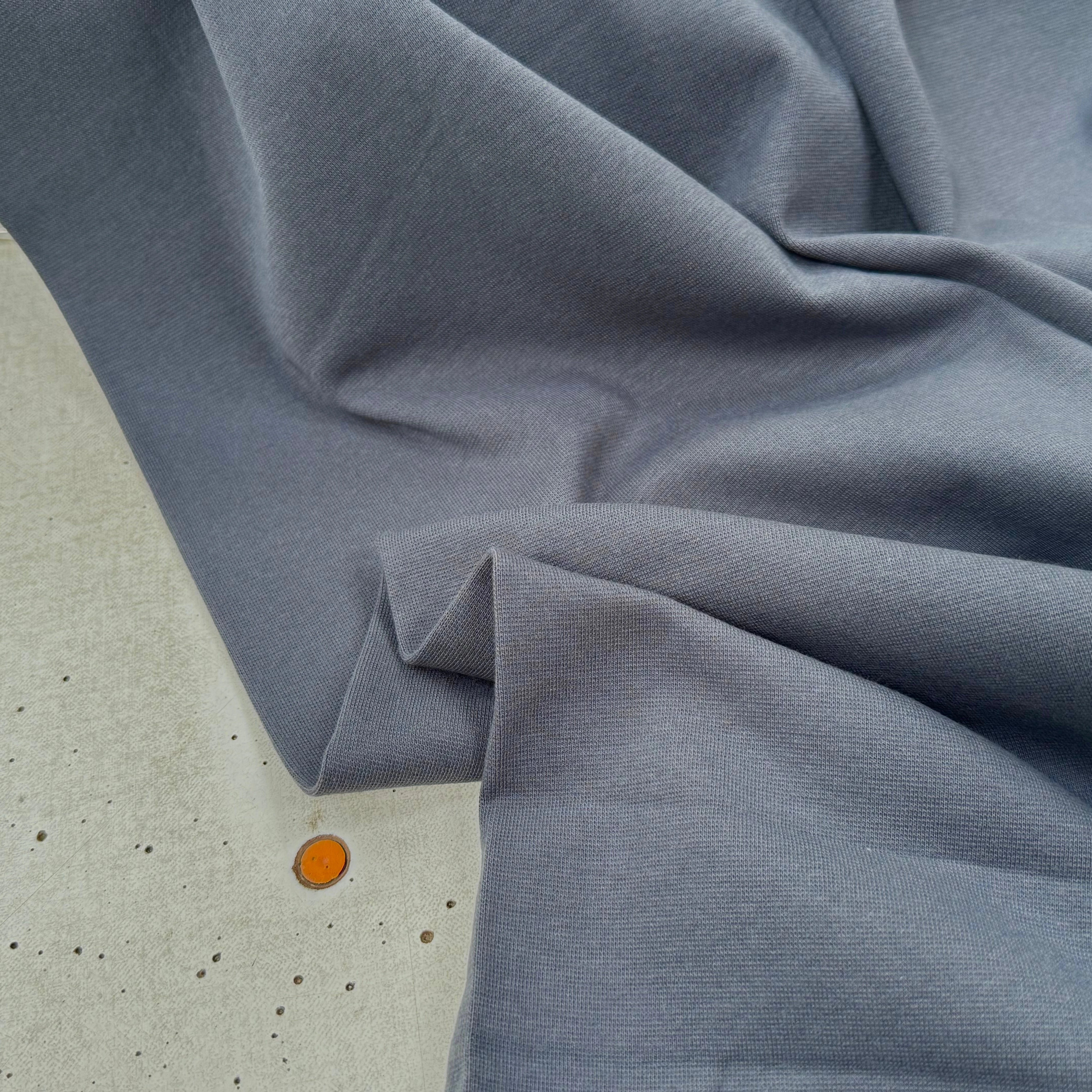 JERSEY COTON 2% ÉLASTHANNE TUBULAIRE 70CM CÔTE 1X1 EBONY - My Little Coupon