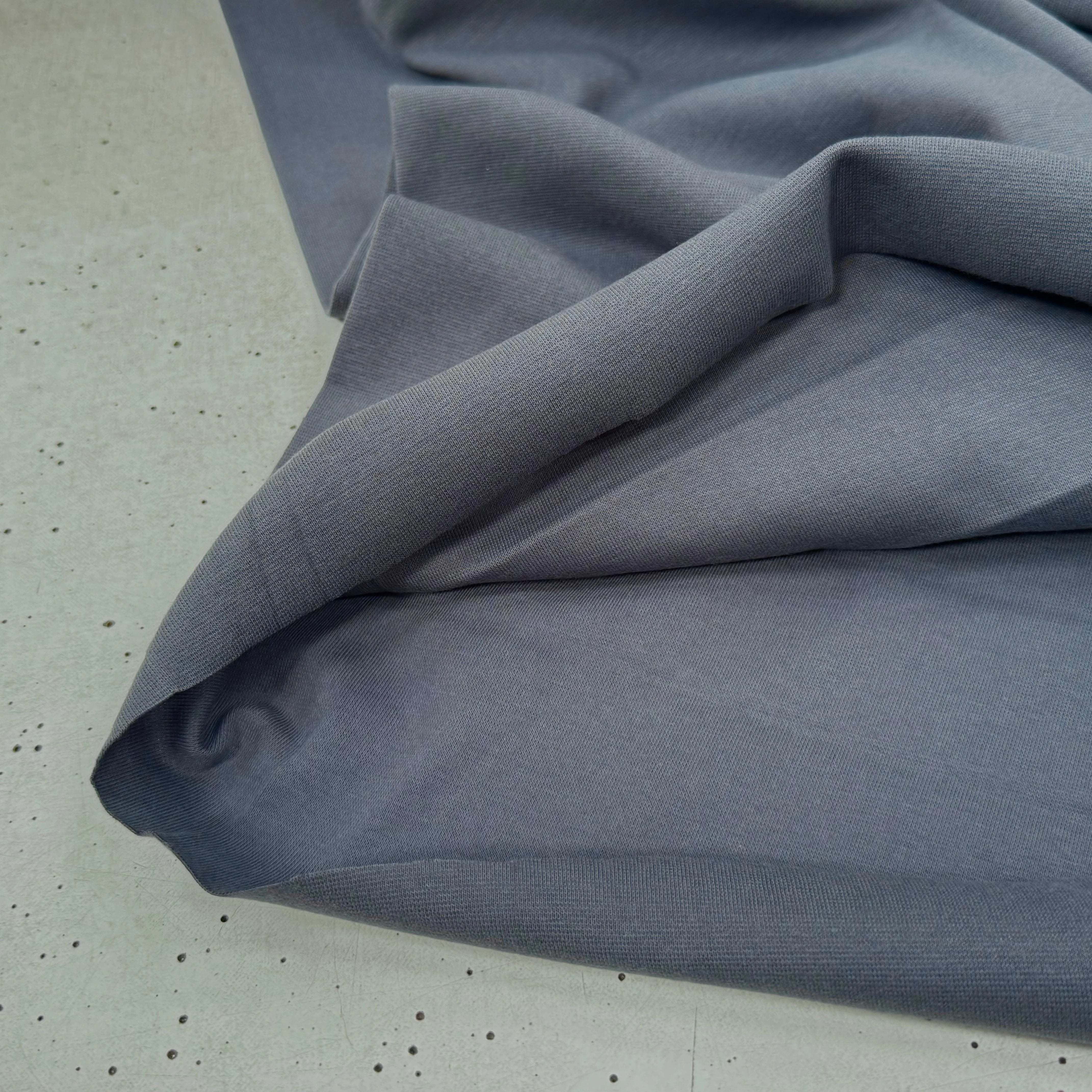 JERSEY COTON 2% ÉLASTHANNE TUBULAIRE 70CM CÔTE 1X1 EBONY - My Little Coupon