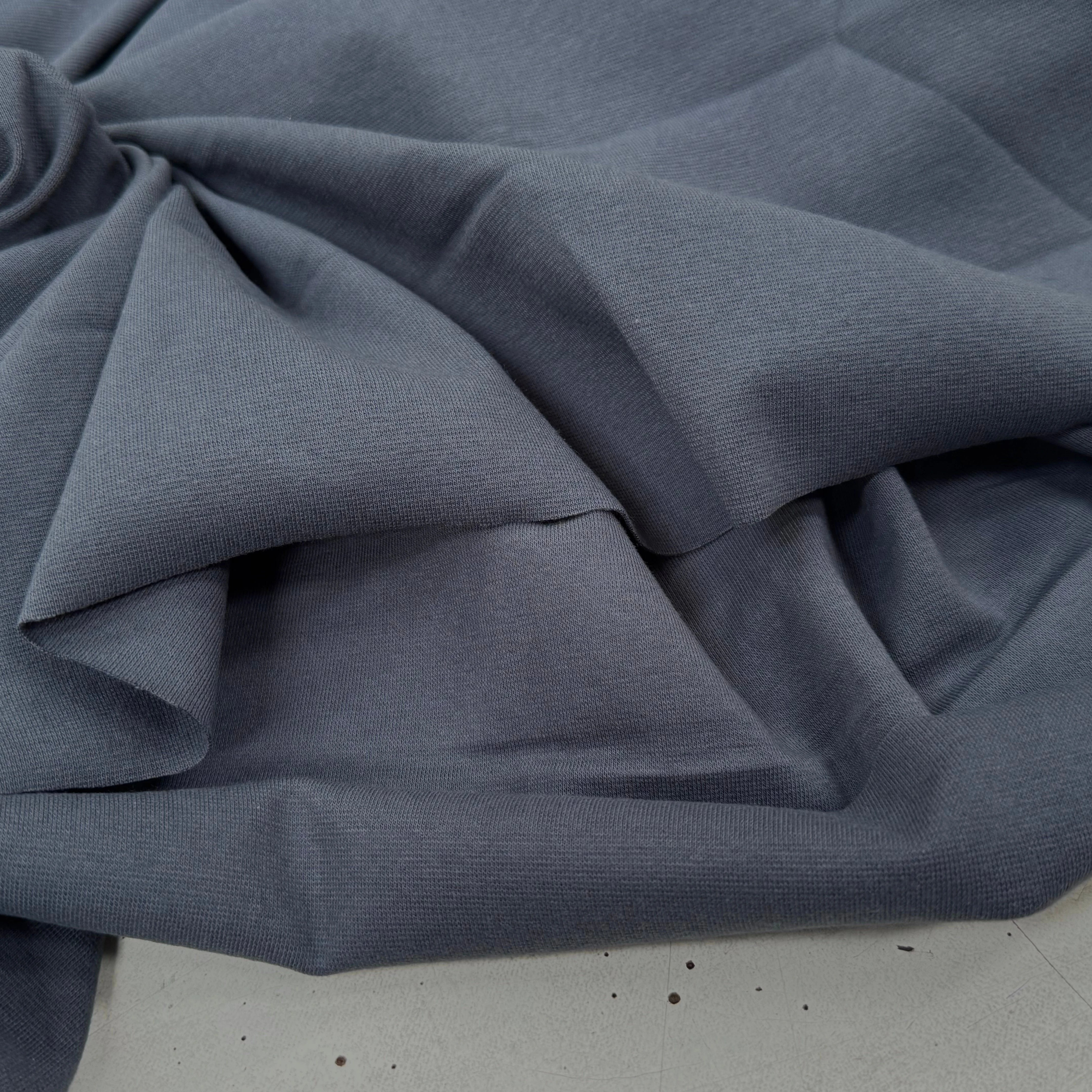 JERSEY COTON 2% ÉLASTHANNE TUBULAIRE 70CM CÔTE 1X1 EBONY - My Little Coupon