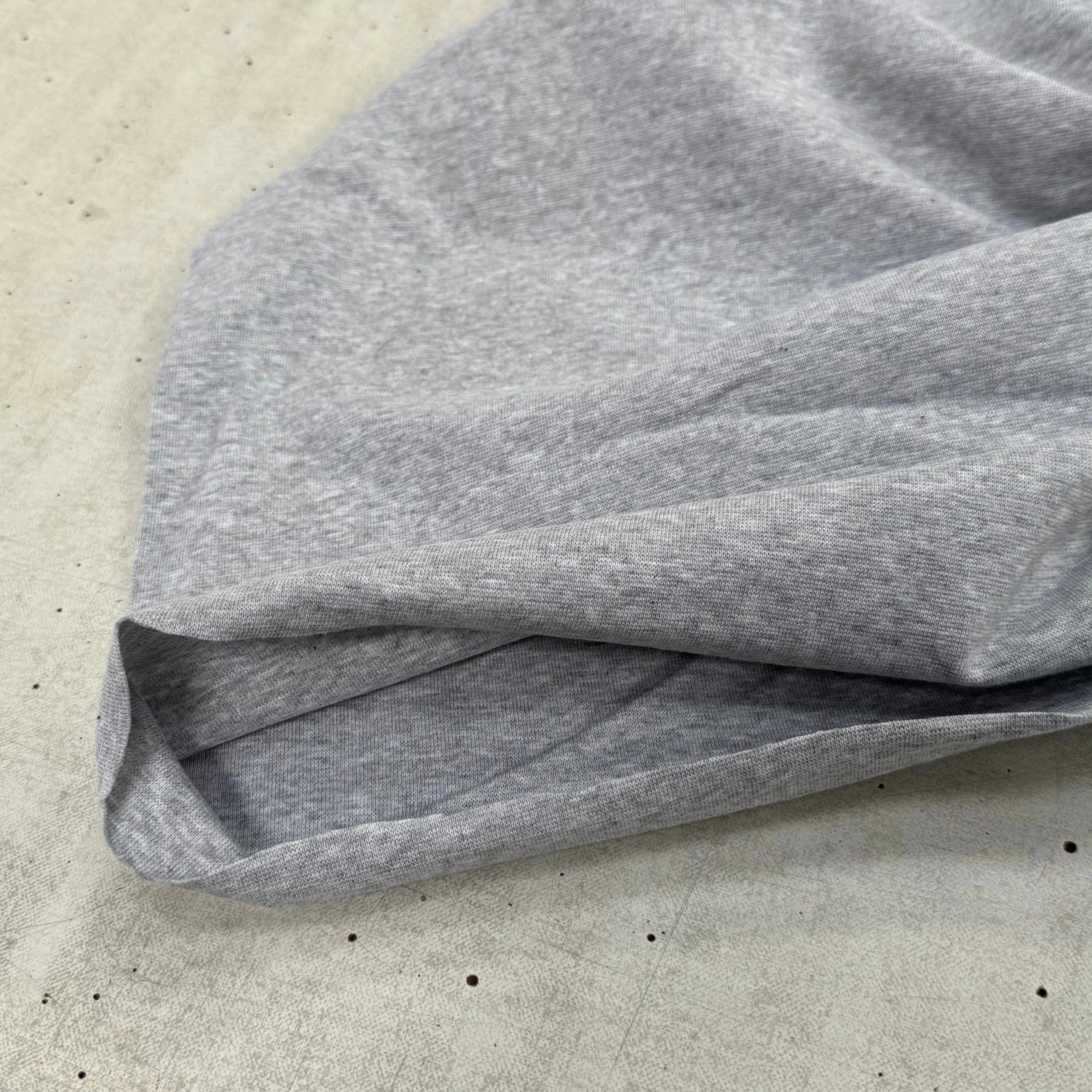 JERSEY COTON 2% ÉLASTHANNE TUBULAIRE 70CM CÔTE 1X1 GRIS CHINÉ CLAIR - My Little Coupon