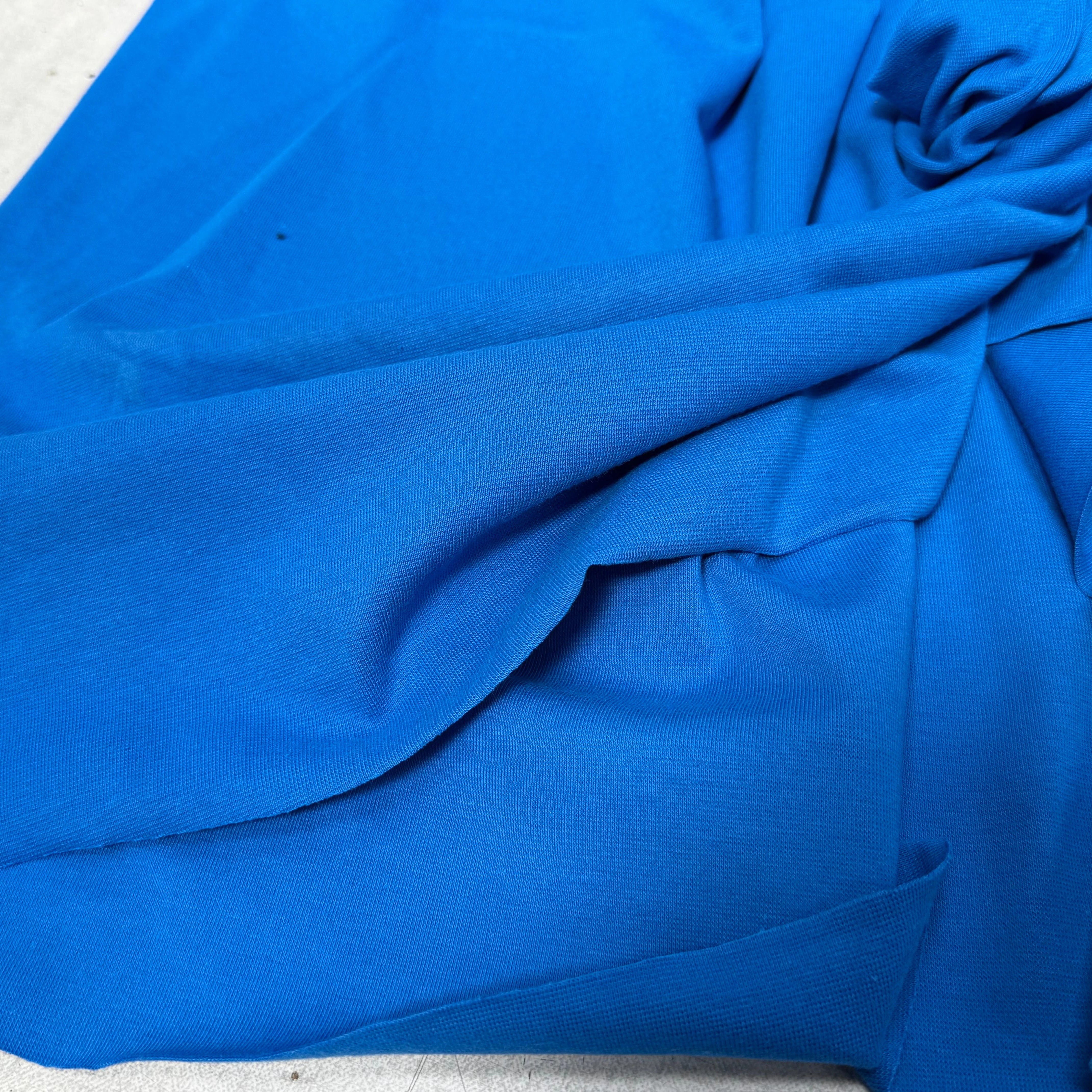JERSEY COTON 2% ÉLASTHANNE TUBULAIRE 70CM CÔTE 1X1 LAPIS BLUE - My Little Coupon