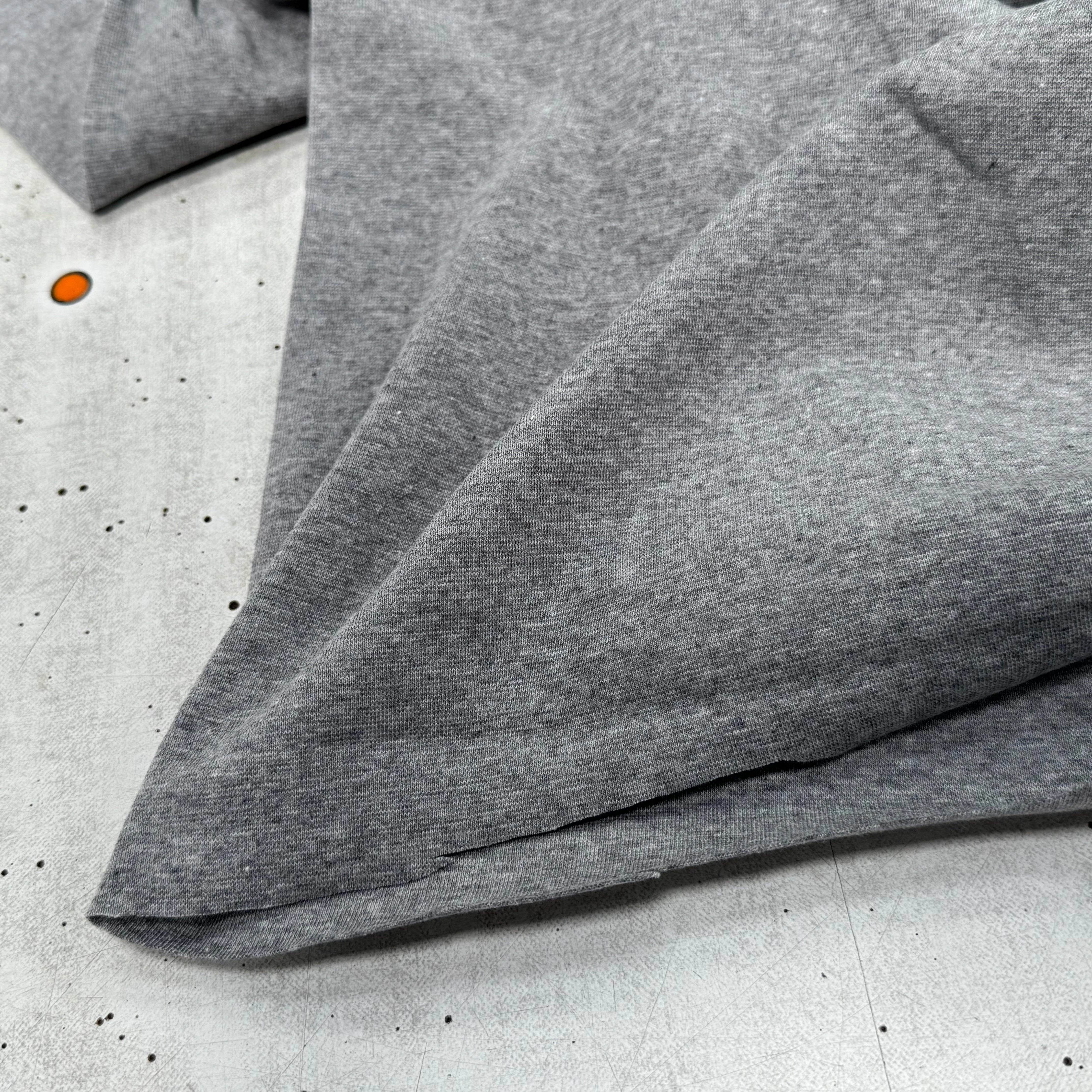 JERSEY COTON 2% ÉLASTHANNE TUBULAIRE 70CM CÔTE 1X1 LIGHT HEATHER GREY - My Little Coupon