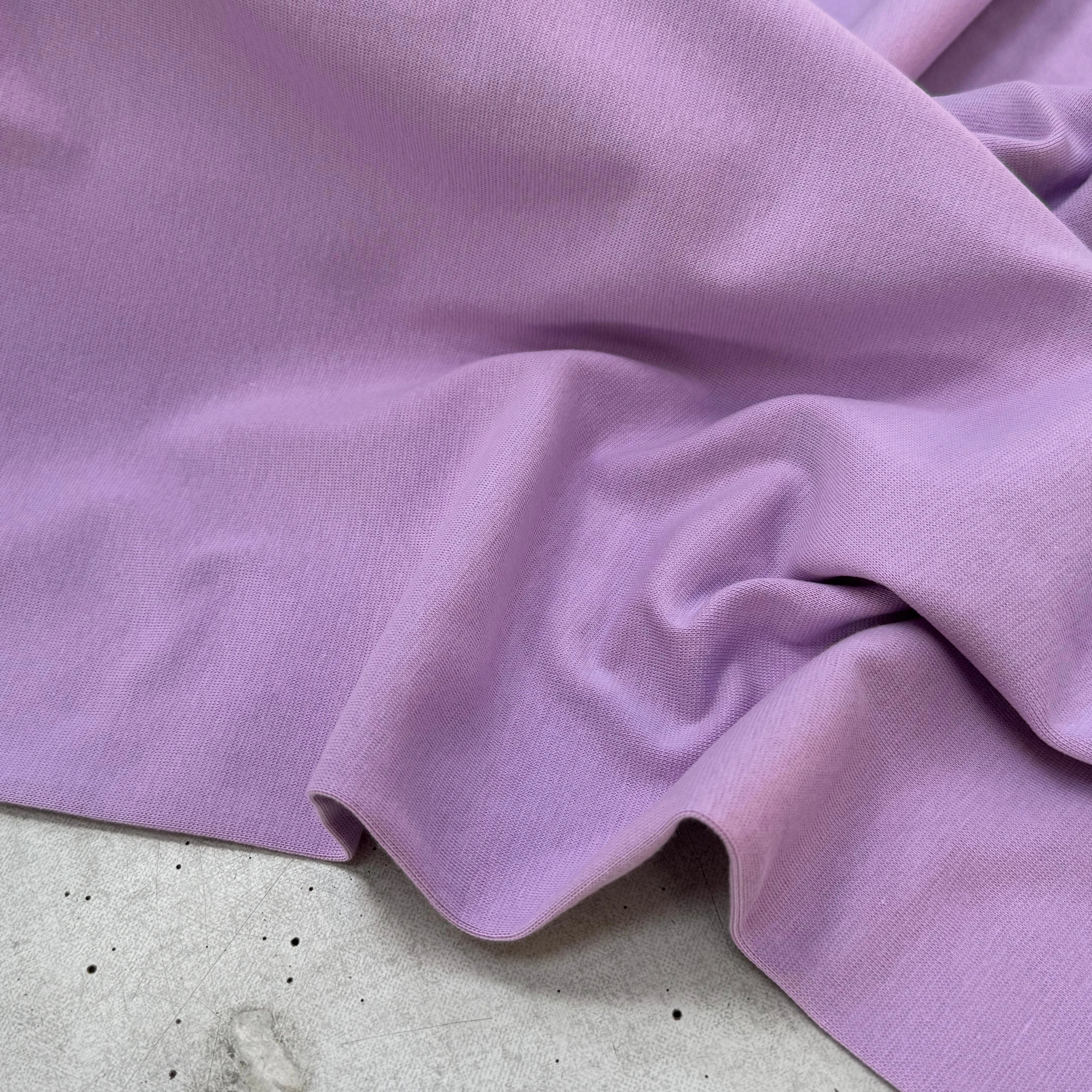 JERSEY COTON 2% ÉLASTHANNE TUBULAIRE 70CM CÔTE 1X1 LUPINE - My Little Coupon