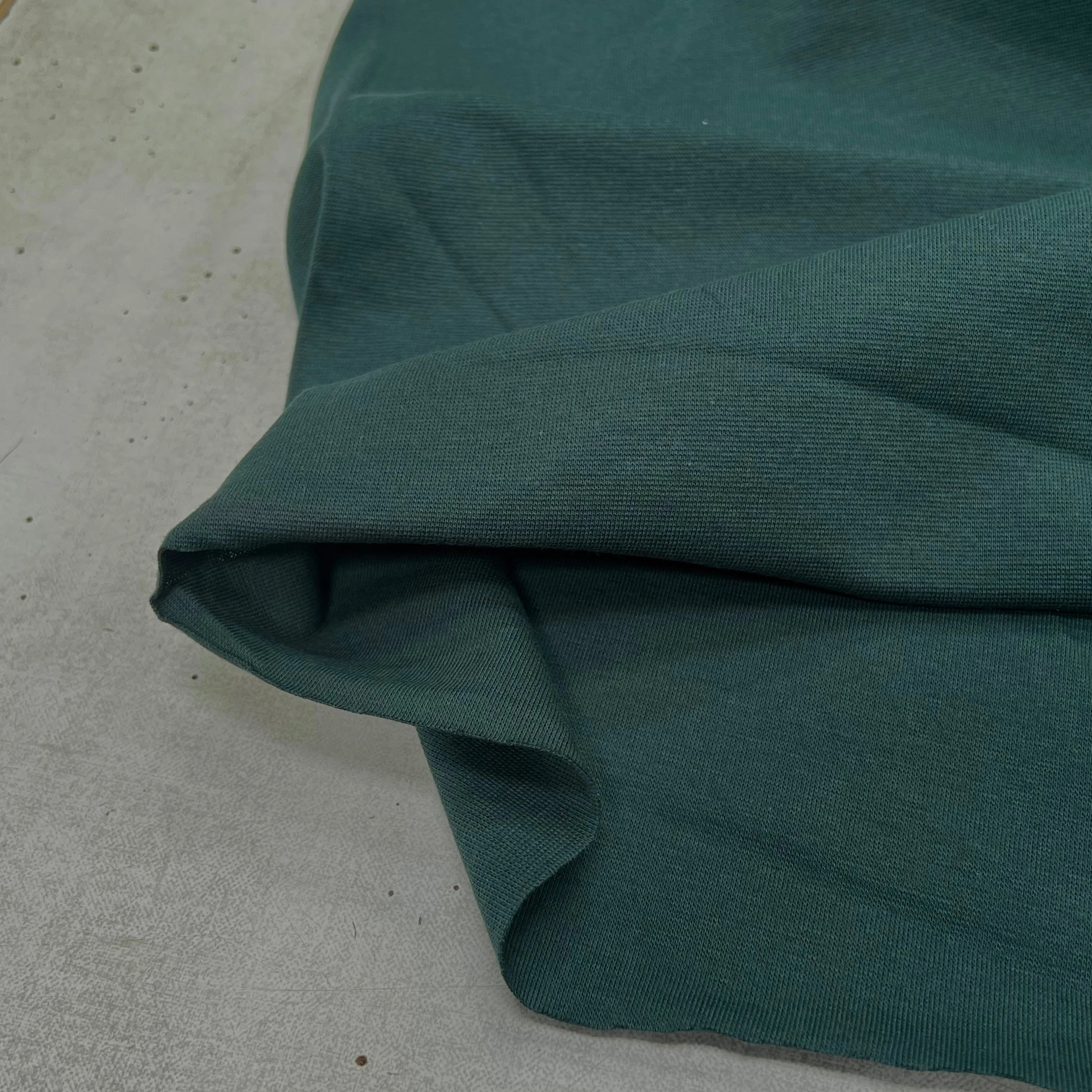 JERSEY COTON 2% ÉLASTHANNE TUBULAIRE 70CM CÔTE 1X1 SAPIN - My Little Coupon