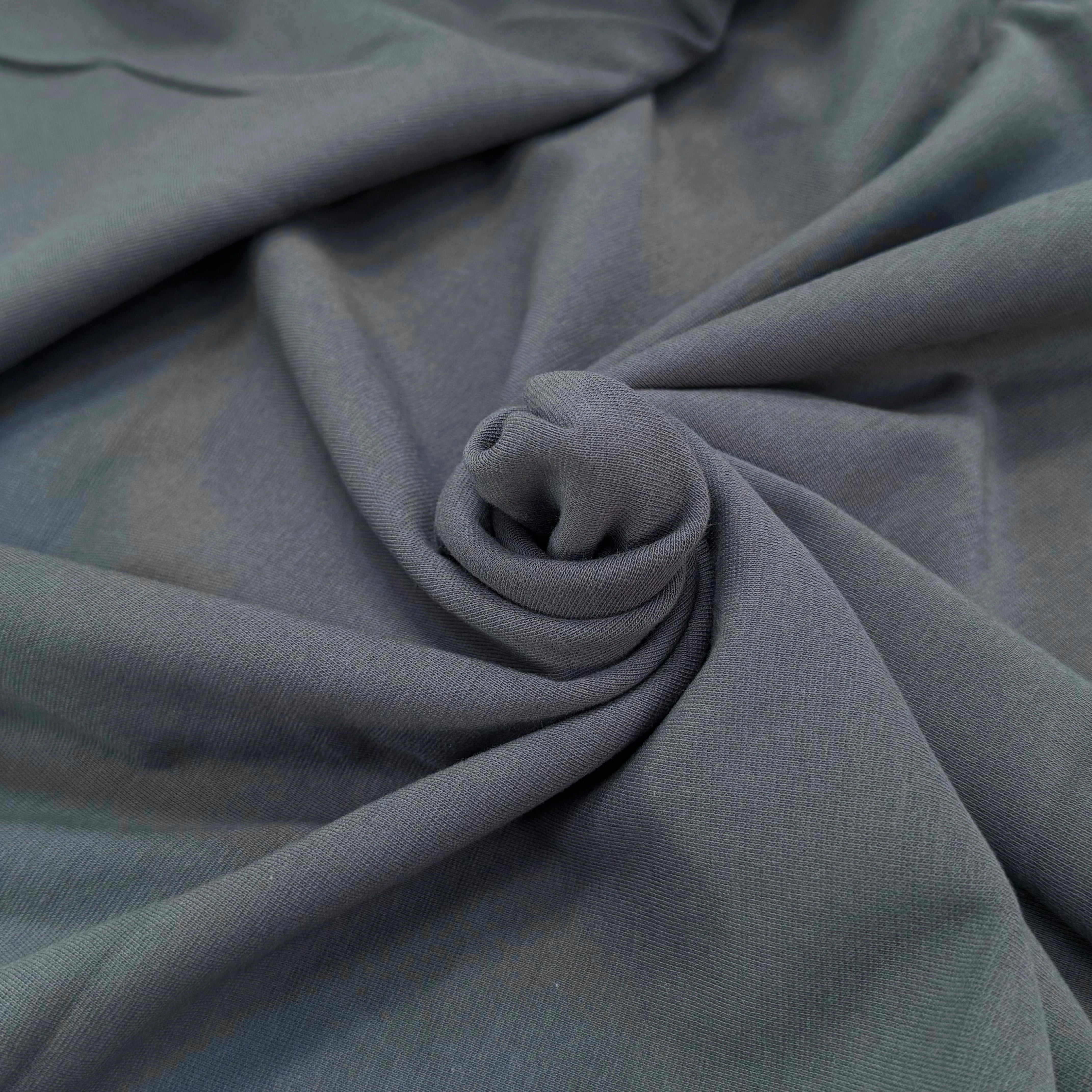JERSEY COTON 2% ÉLASTHANNE TUBULAIRE 70CM CÔTE 1X1 UNI GRIS - My Little Coupon