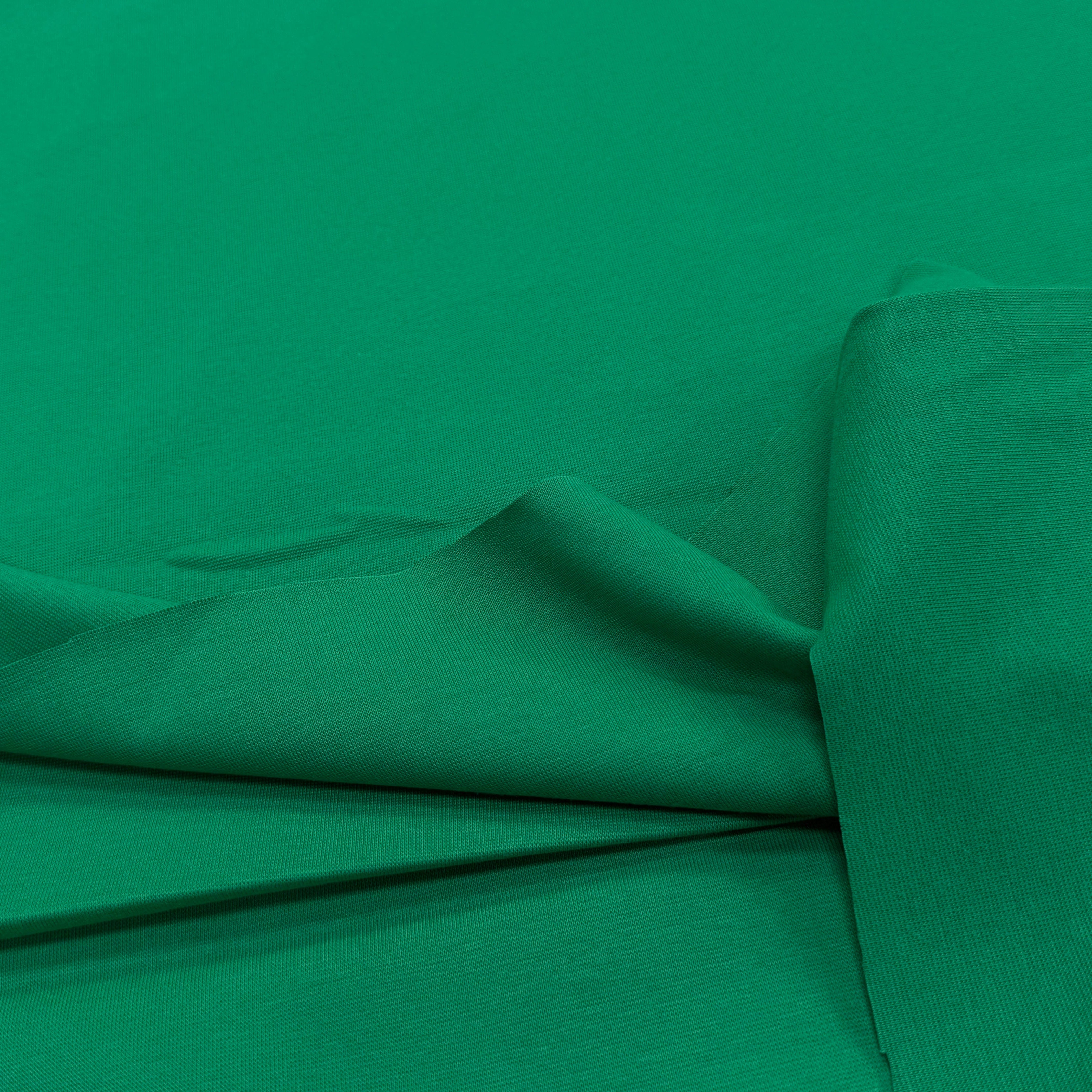 JERSEY COTON 2% ÉLASTHANNE TUBULAIRE 70CM CÔTE 1X1 VERT FOREZ - My Little Coupon