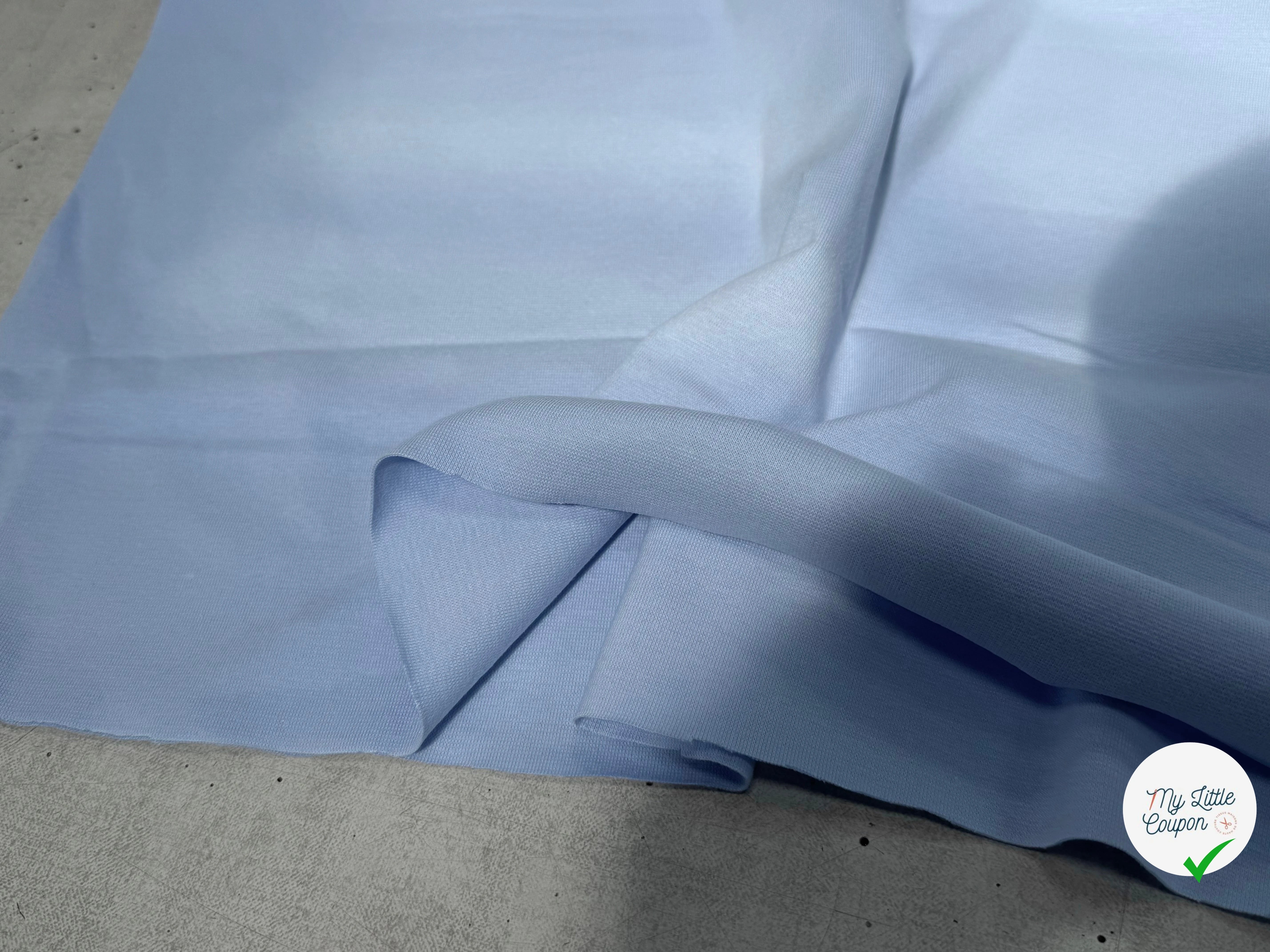 JERSEY COTON 2% ÉLASTHANNE TUBULAIRE 70CM CÔTE 1X1 WINDSURFER - My Little Coupon