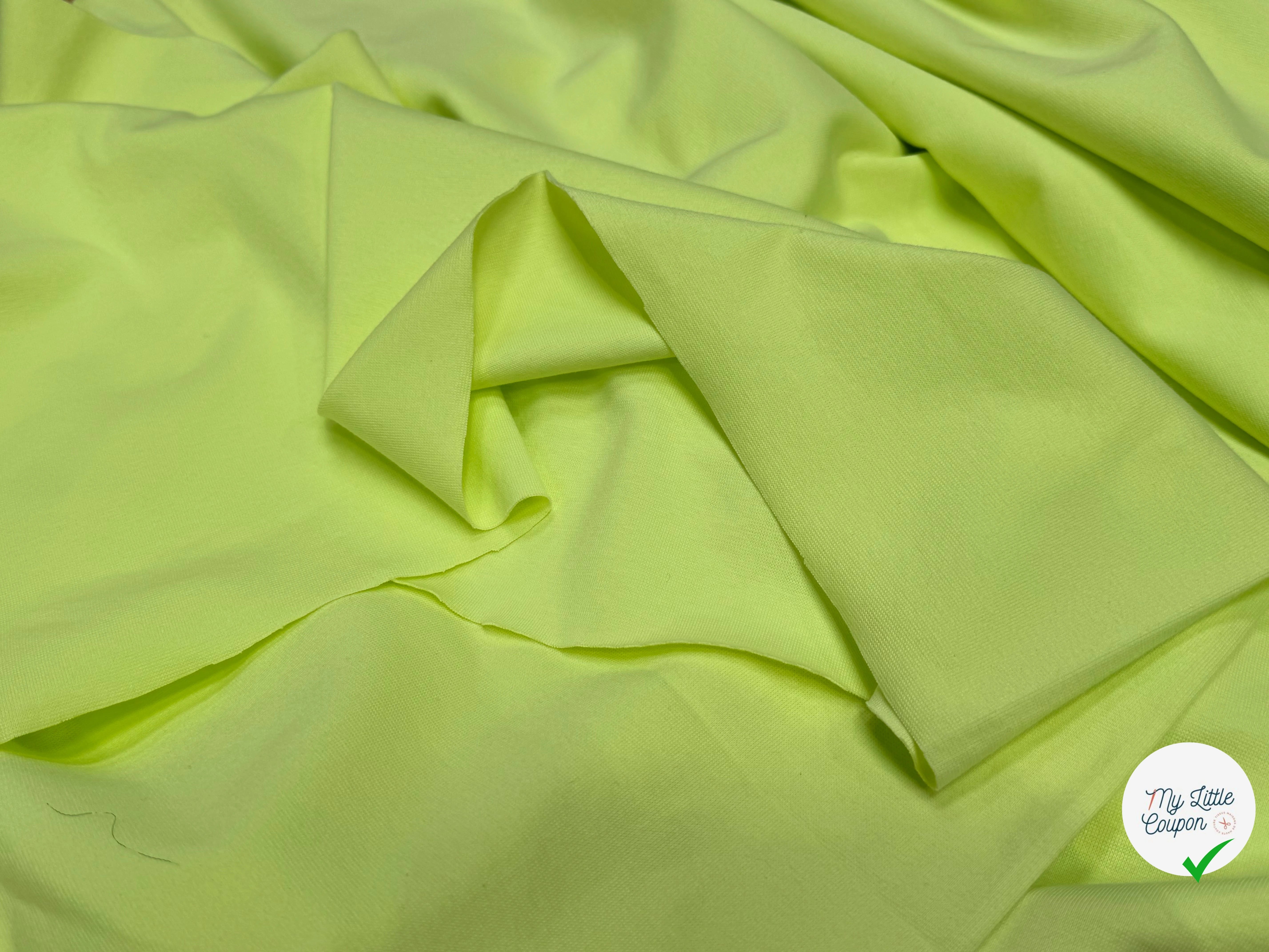 JERSEY COTON 2% ÉLASTHANNE TUBULAIRE 70CM SUNYLIME CÔTE 1X1 - My Little Coupon