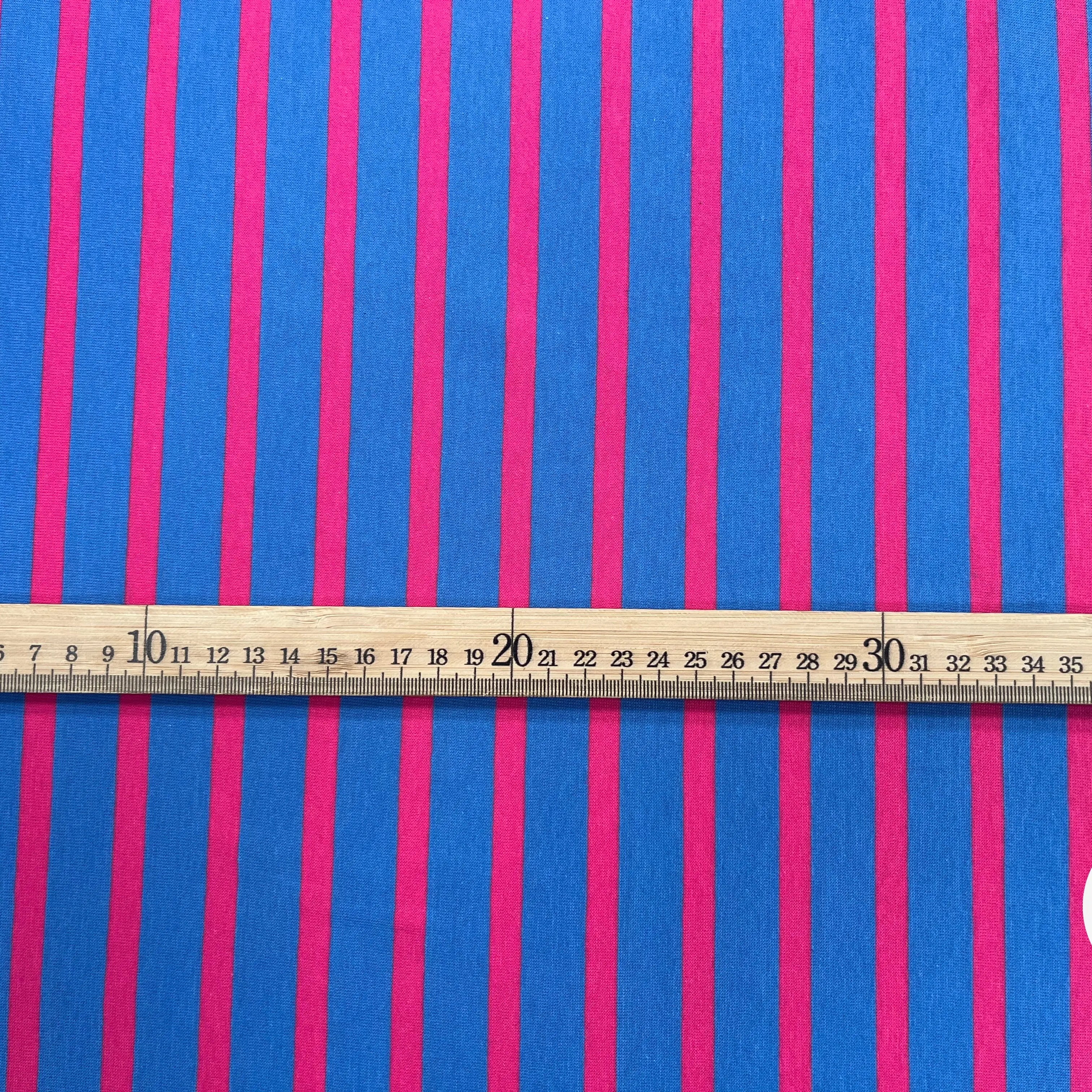 JERSEY COTON MARINIÈRE RIVIERA PIVOINE MADE IN FRANCE - My Little Coupon