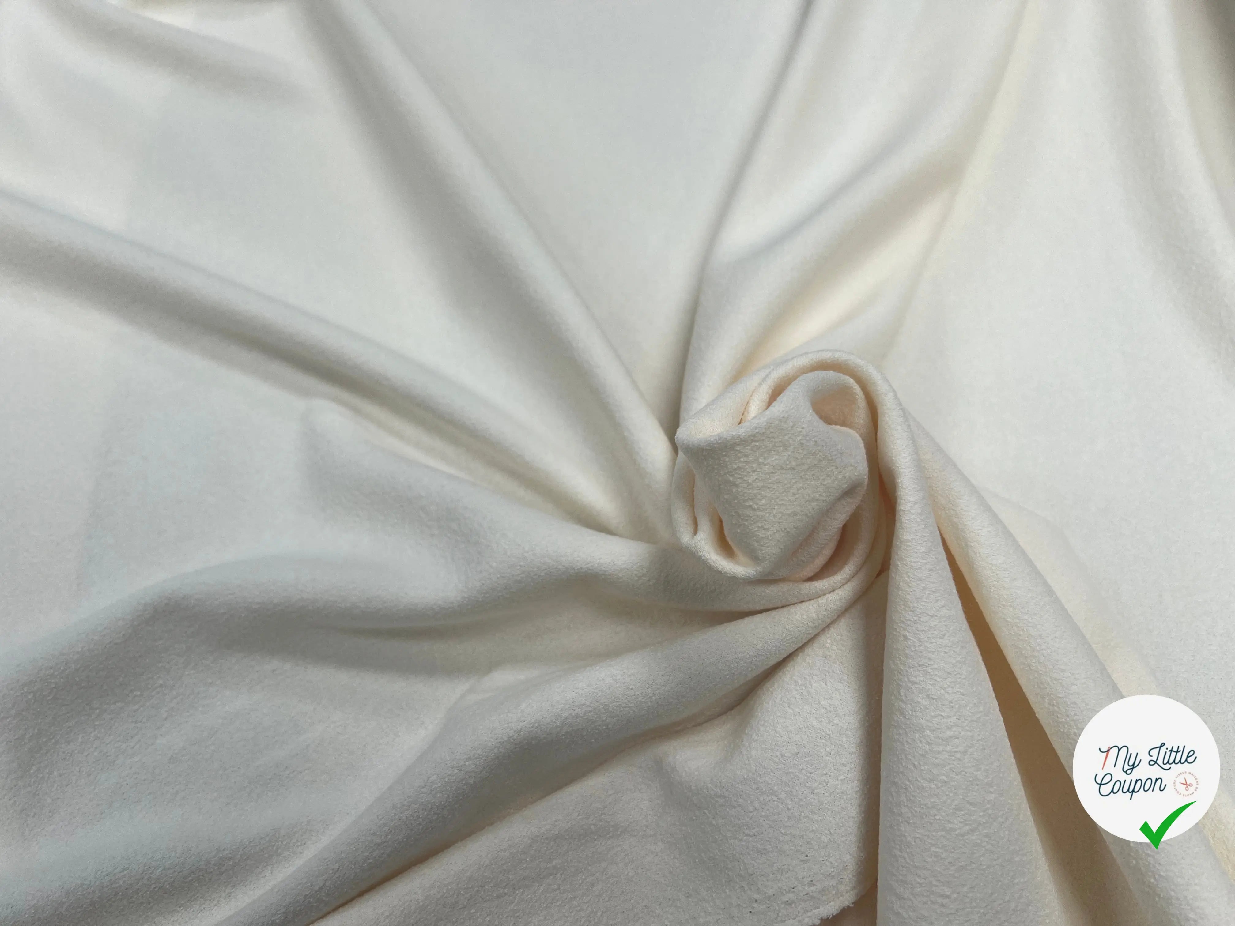 JERSEY CREPE COTON 7% EA ECRU - My Little Coupon