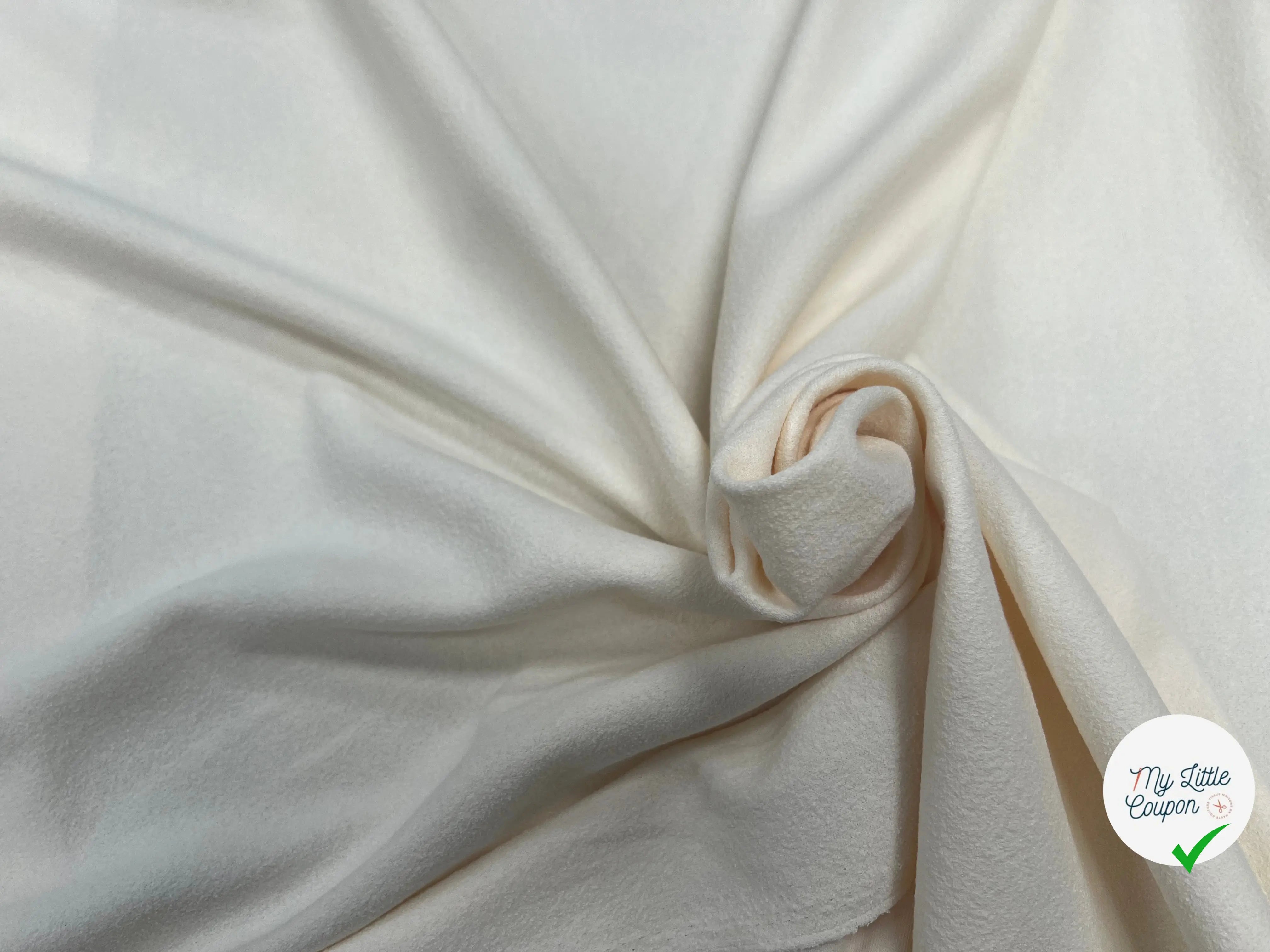 JERSEY CREPE COTON 7% EA ECRU - My Little Coupon