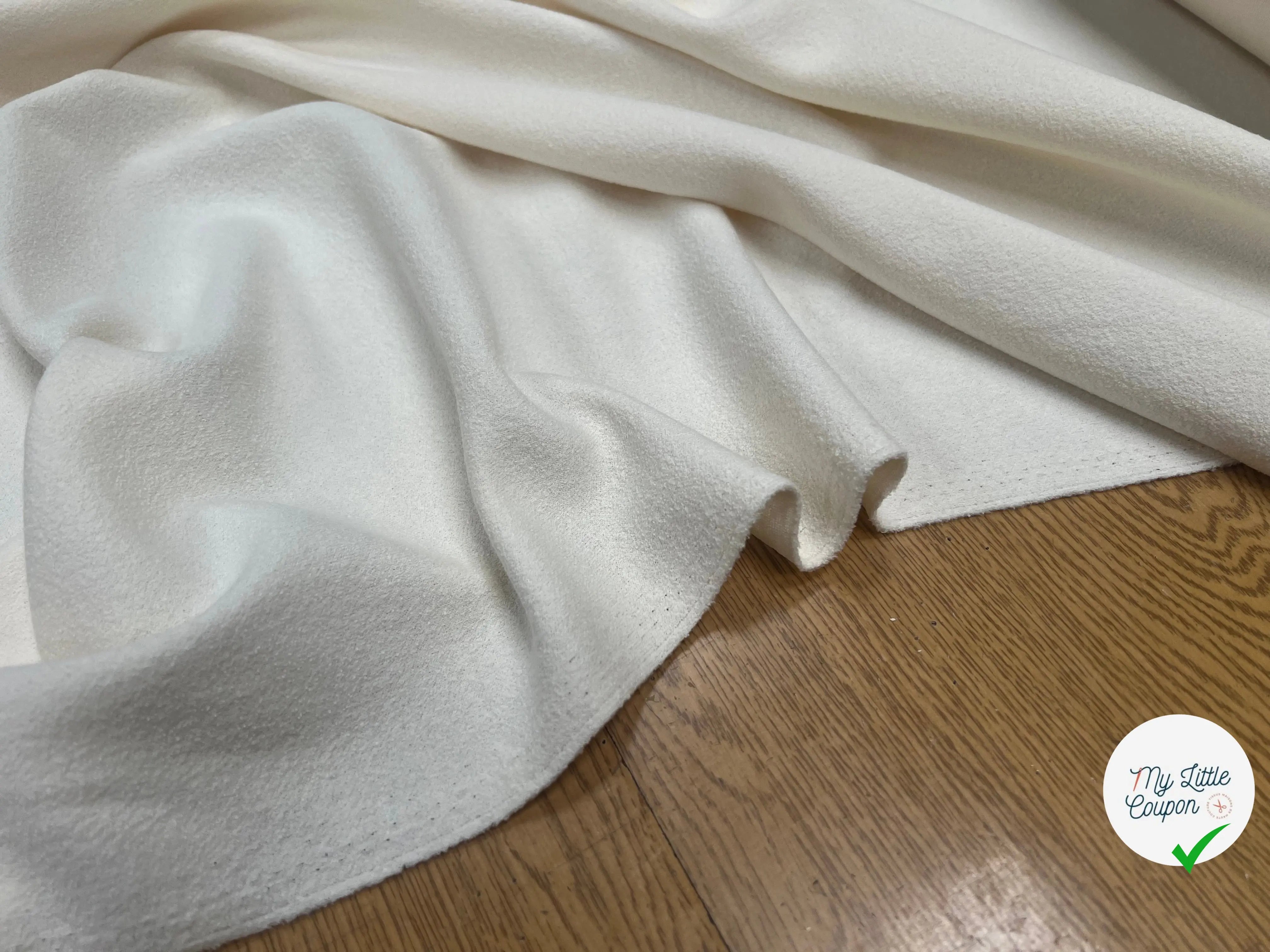 JERSEY CREPE COTON 7% EA ECRU - My Little Coupon