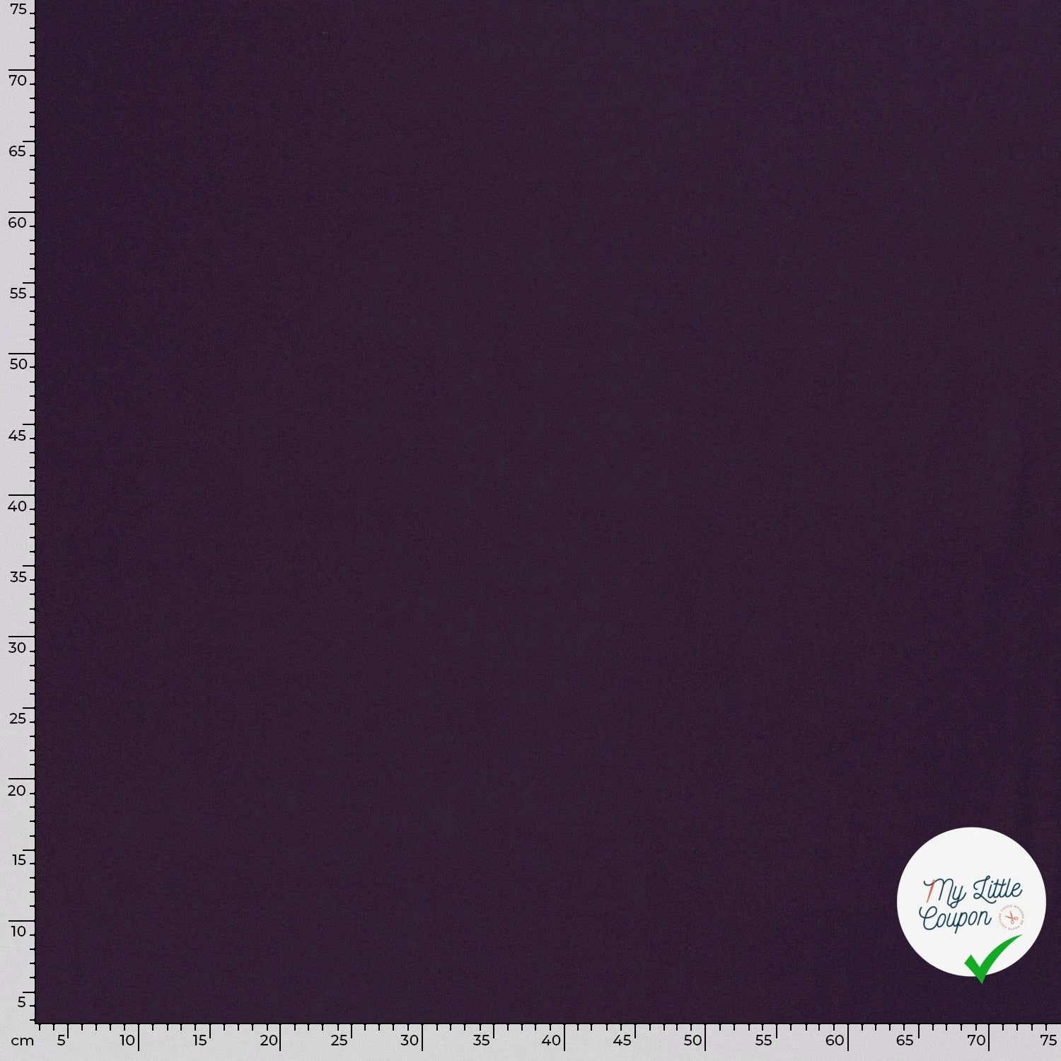 JERSEY DE COTON BELLE TENUE AUBERGINE - My Little Coupon