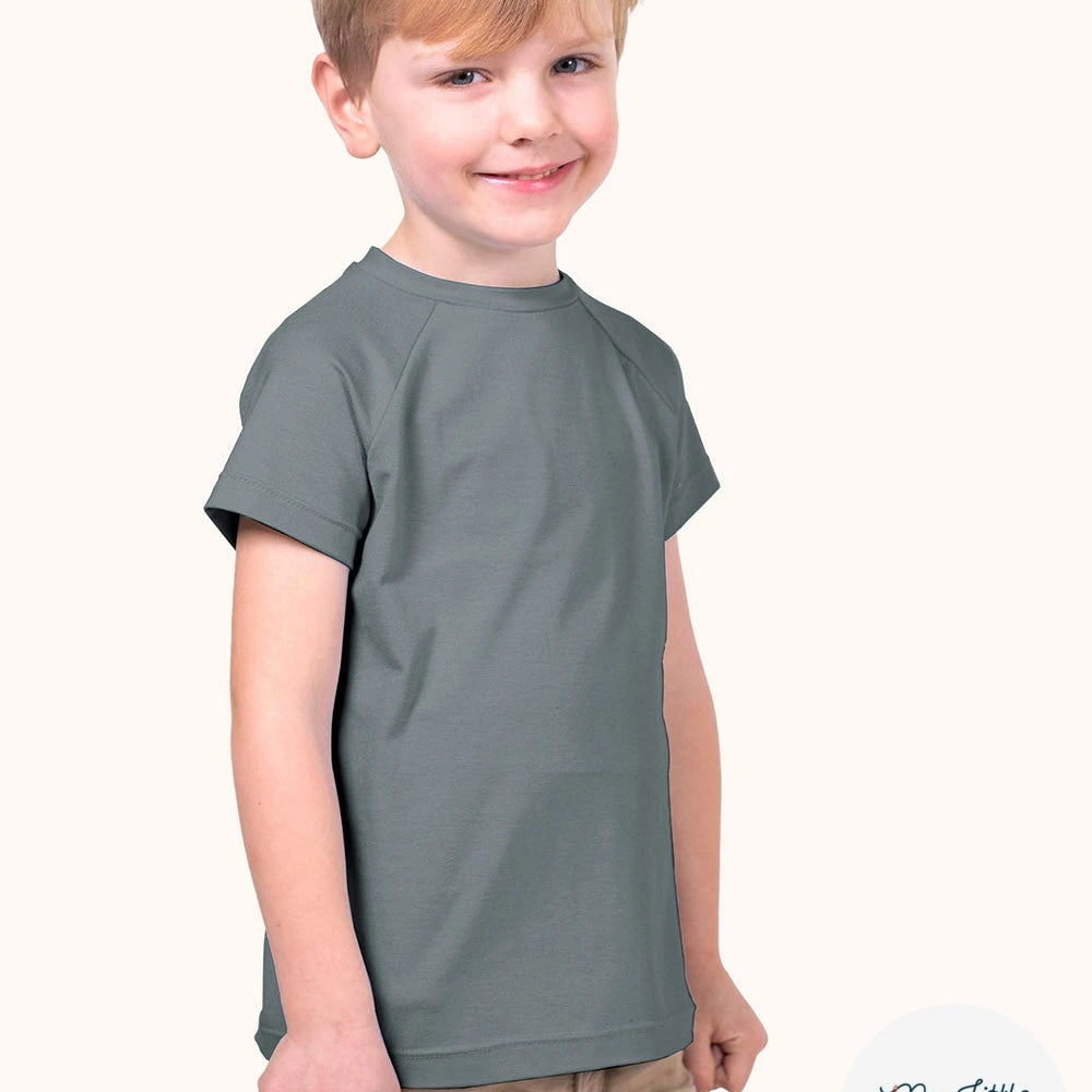 JERSEY DE COTON BELLE TENUE BLEU ACIER - My Little Coupon