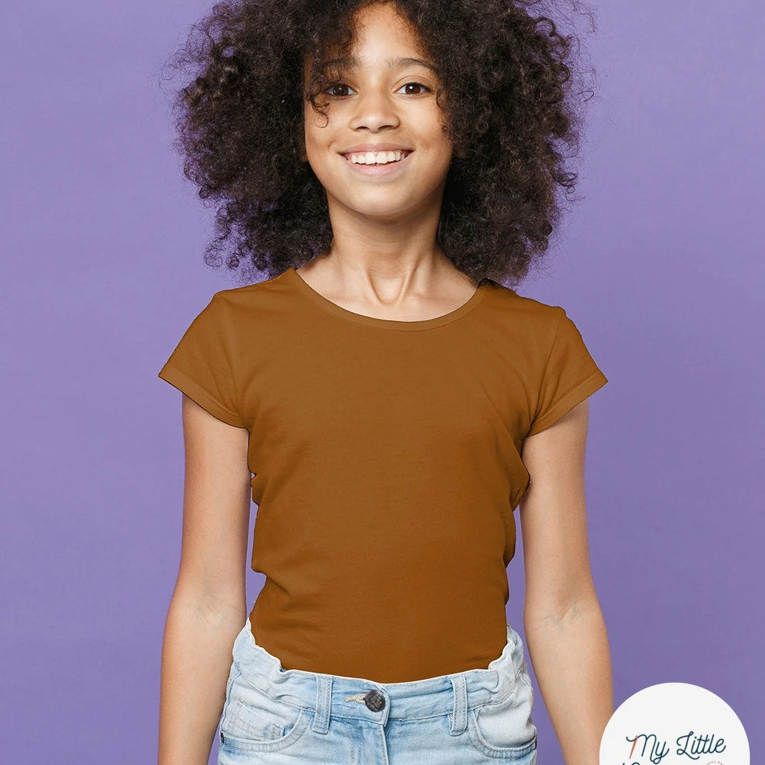 JERSEY DE COTON BELLE TENUE CARAMEL - My Little Coupon