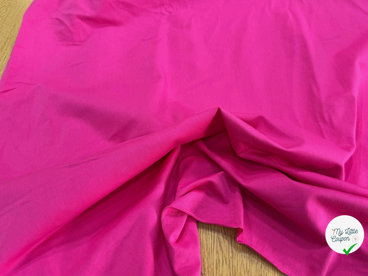 JERSEY DE COTON BELLE TENUE FUCHSIA - My Little Coupon