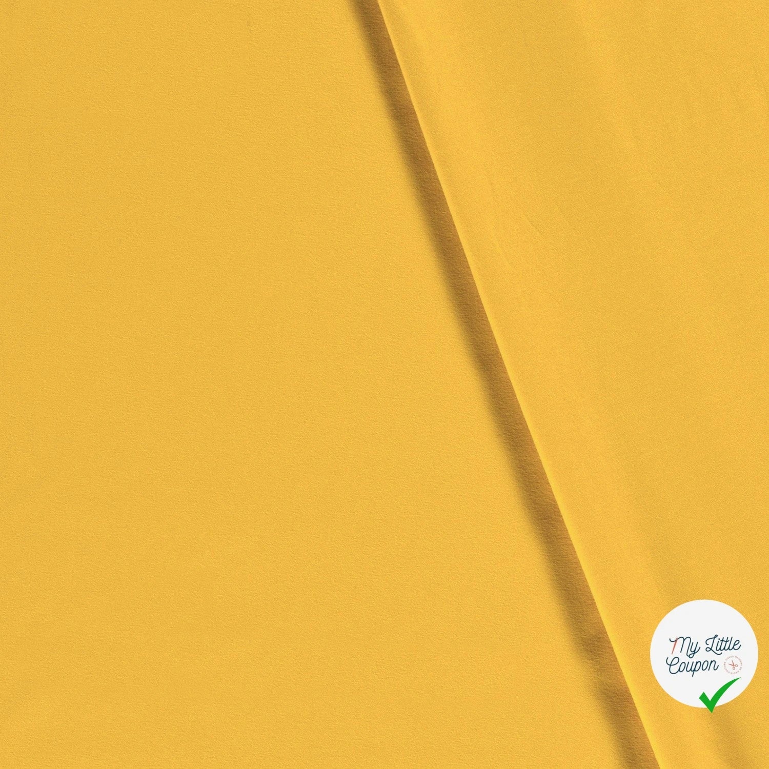JERSEY DE COTON BELLE TENUE JAUNE BEURRE - My Little Coupon