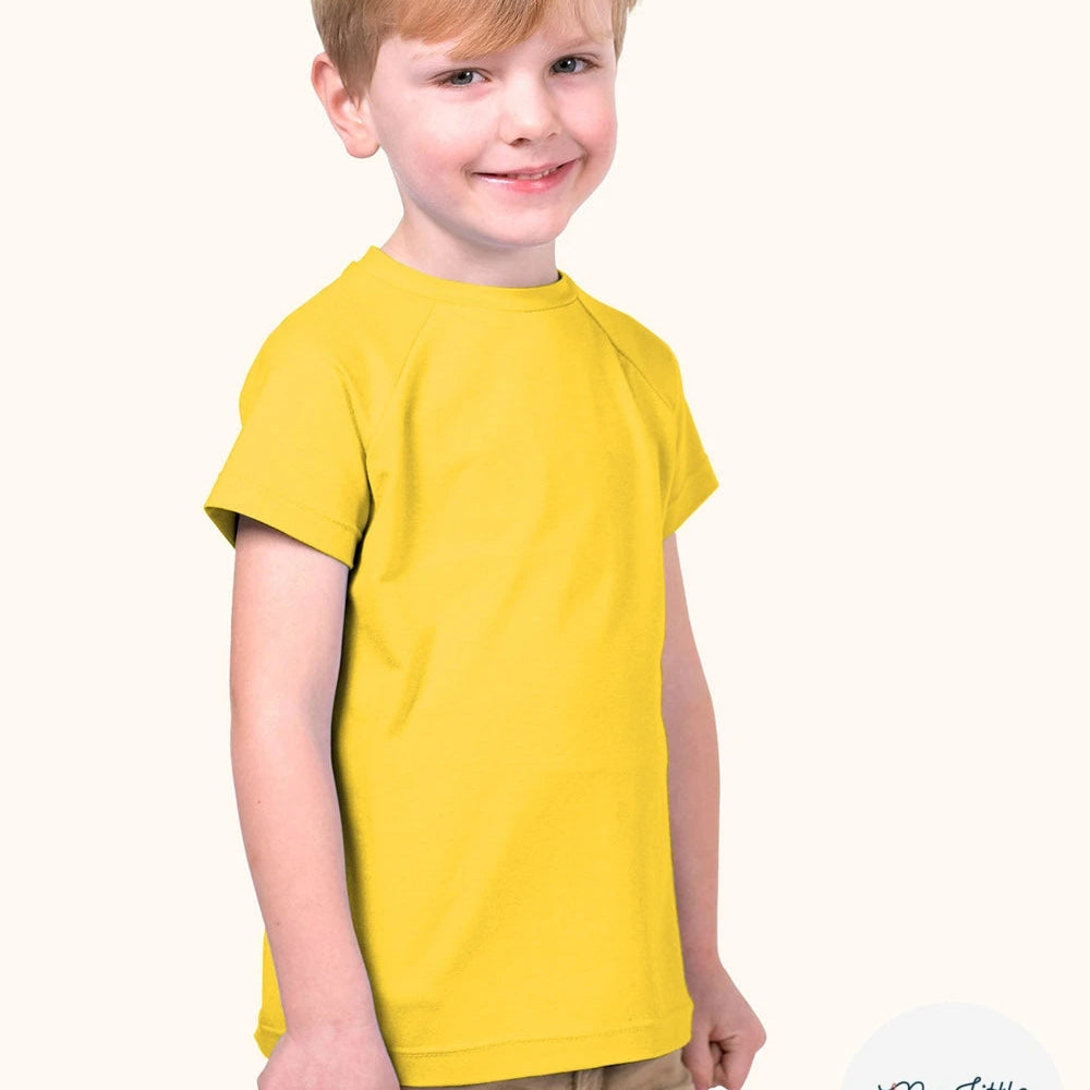 Jersey de coton belle tenue jaune
