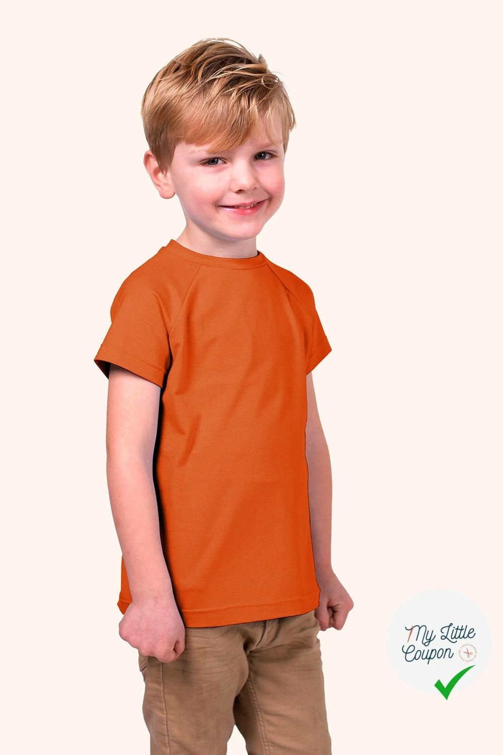 JERSEY DE COTON BELLE TENUE ORANGE - My Little Coupon