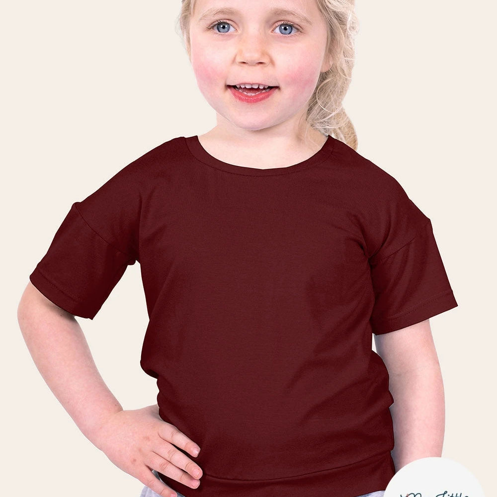 JERSEY DE COTON BELLE TENUE ROUGE CERISE - My Little Coupon