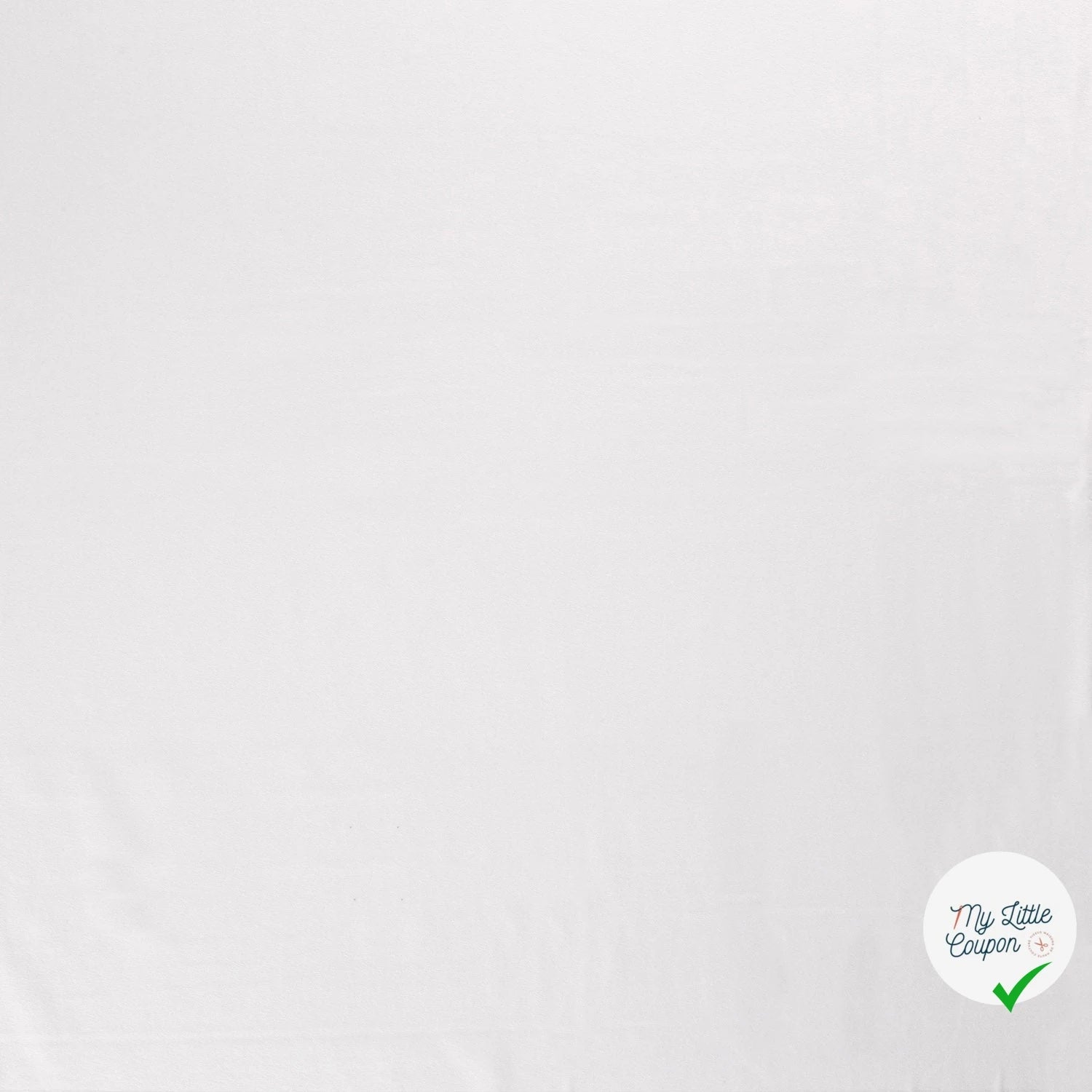 JERSEY DE COTON BELLE TENUE UNICOLORE BLANC OPTIQUE - My Little Coupon