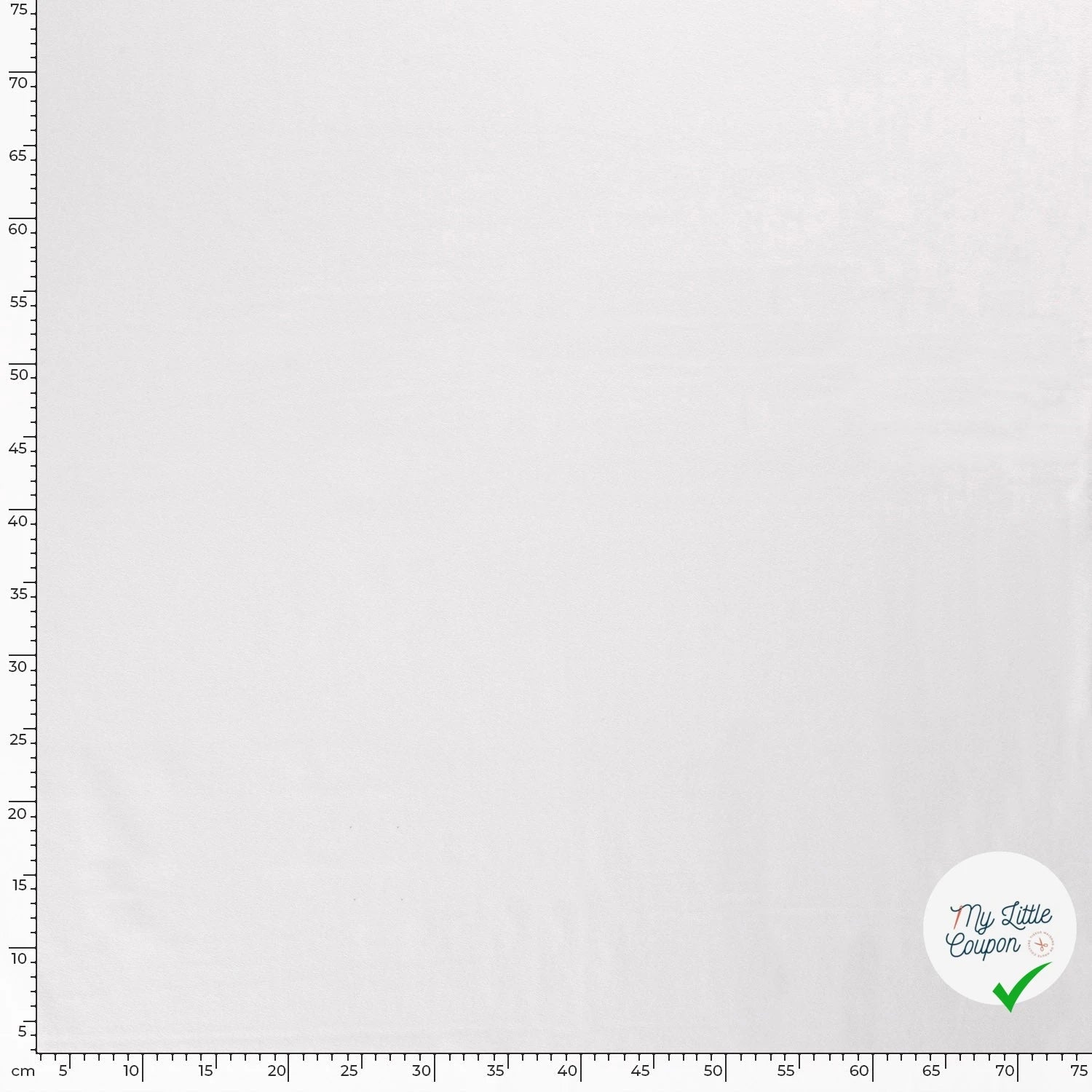 JERSEY DE COTON BELLE TENUE UNICOLORE BLANC OPTIQUE - My Little Coupon