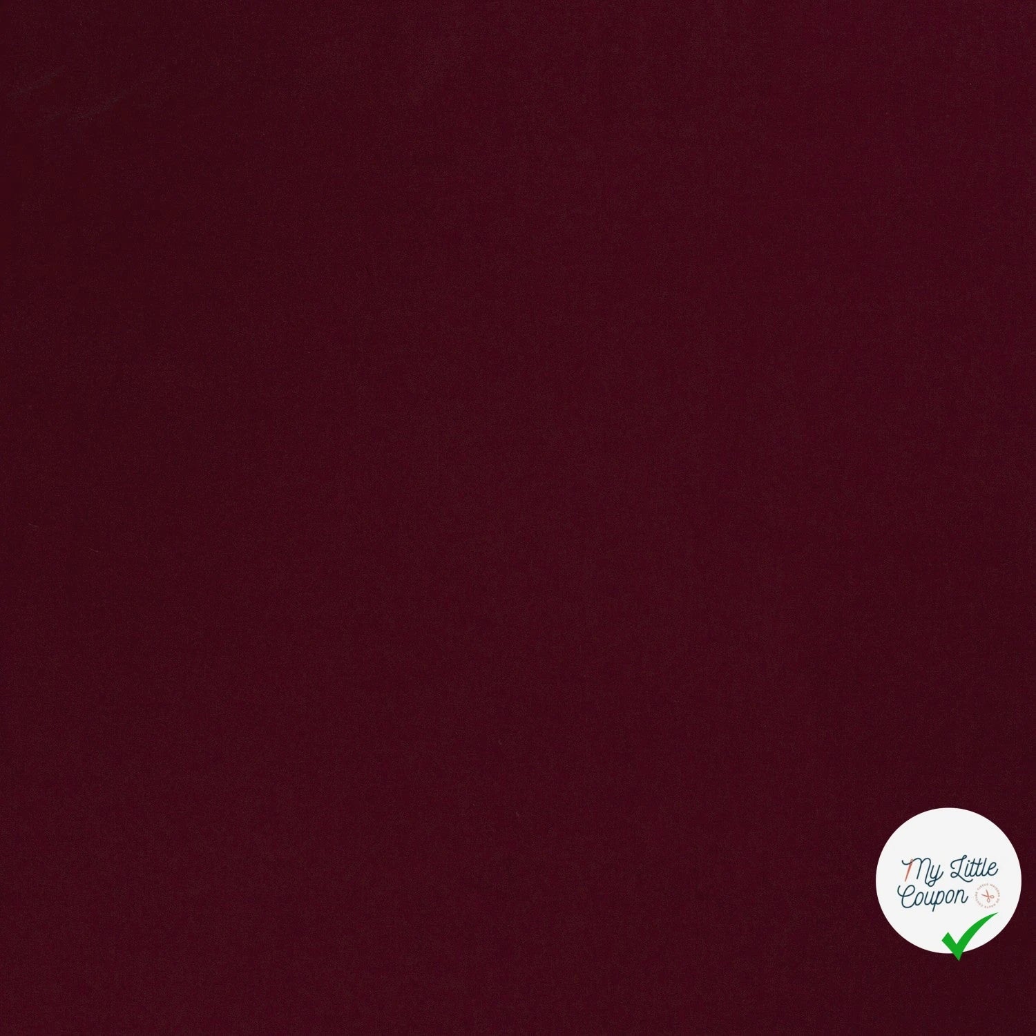 JERSEY DE COTON BELLE TENUE UNICOLORE BORDEAUX - My Little Coupon