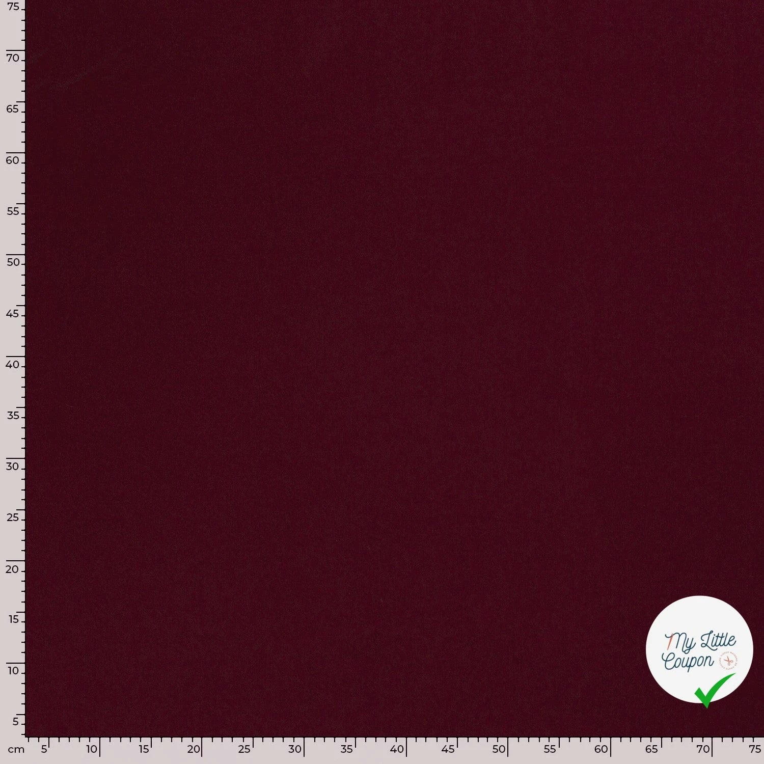 JERSEY DE COTON BELLE TENUE UNICOLORE BORDEAUX - My Little Coupon