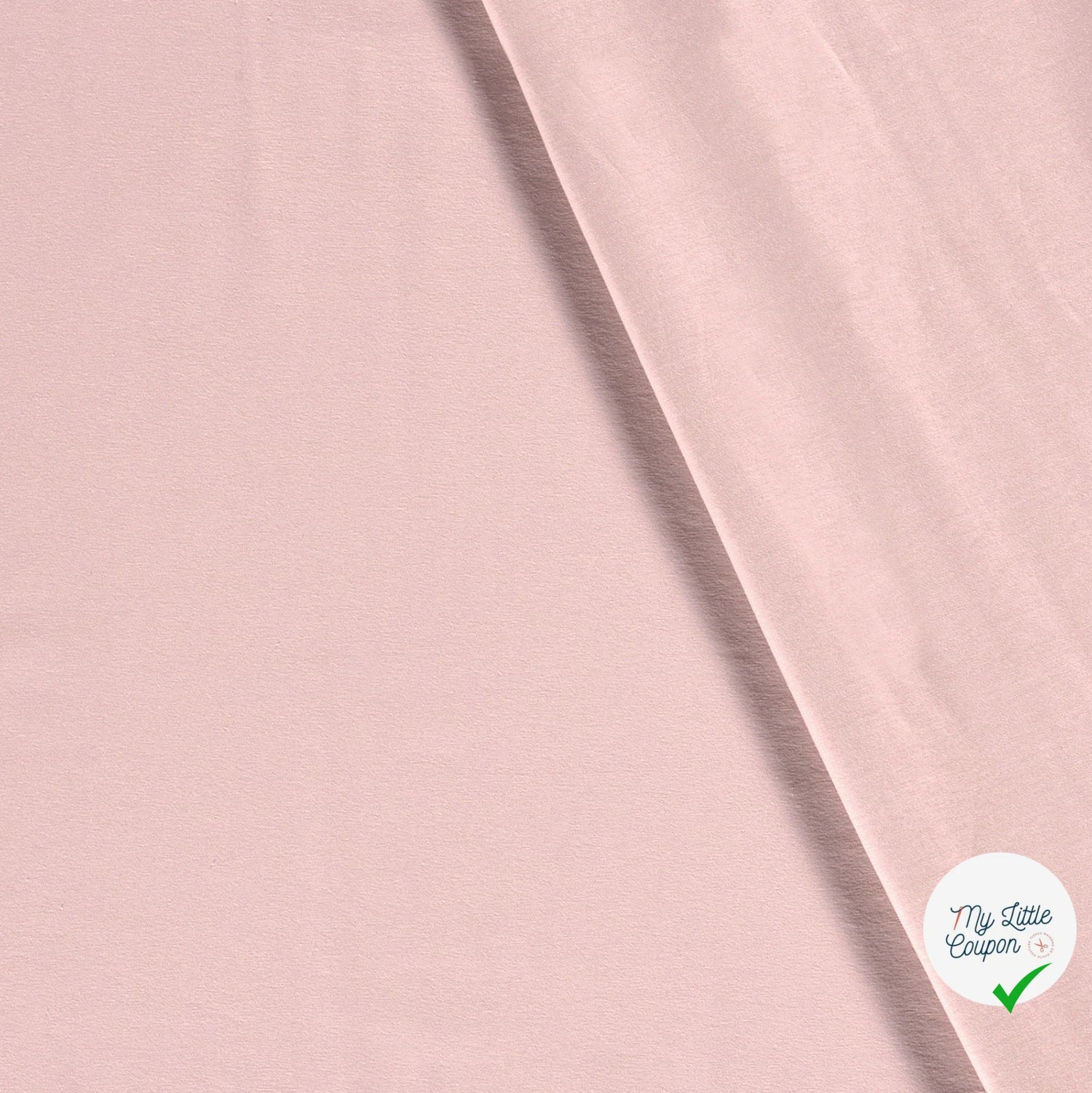 JERSEY DE COTON BELLE TENUE UNICOLORE NUDE - My Little Coupon