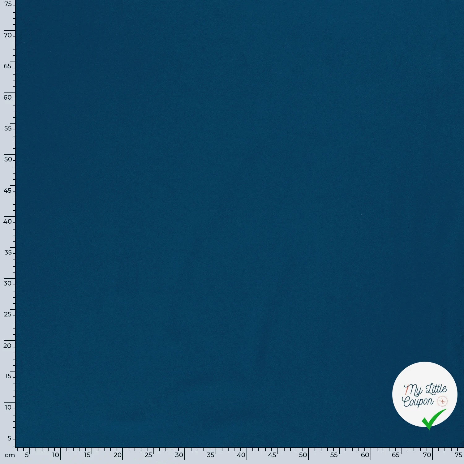 JERSEY DE COTON BELLE TENUE UNICOLORE PAON BLEU - My Little Coupon