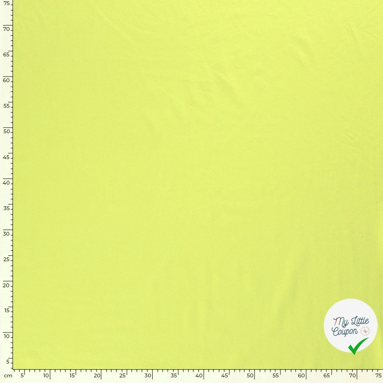 JERSEY DE COTON BELLE TENUE VERT CITRON - My Little Coupon