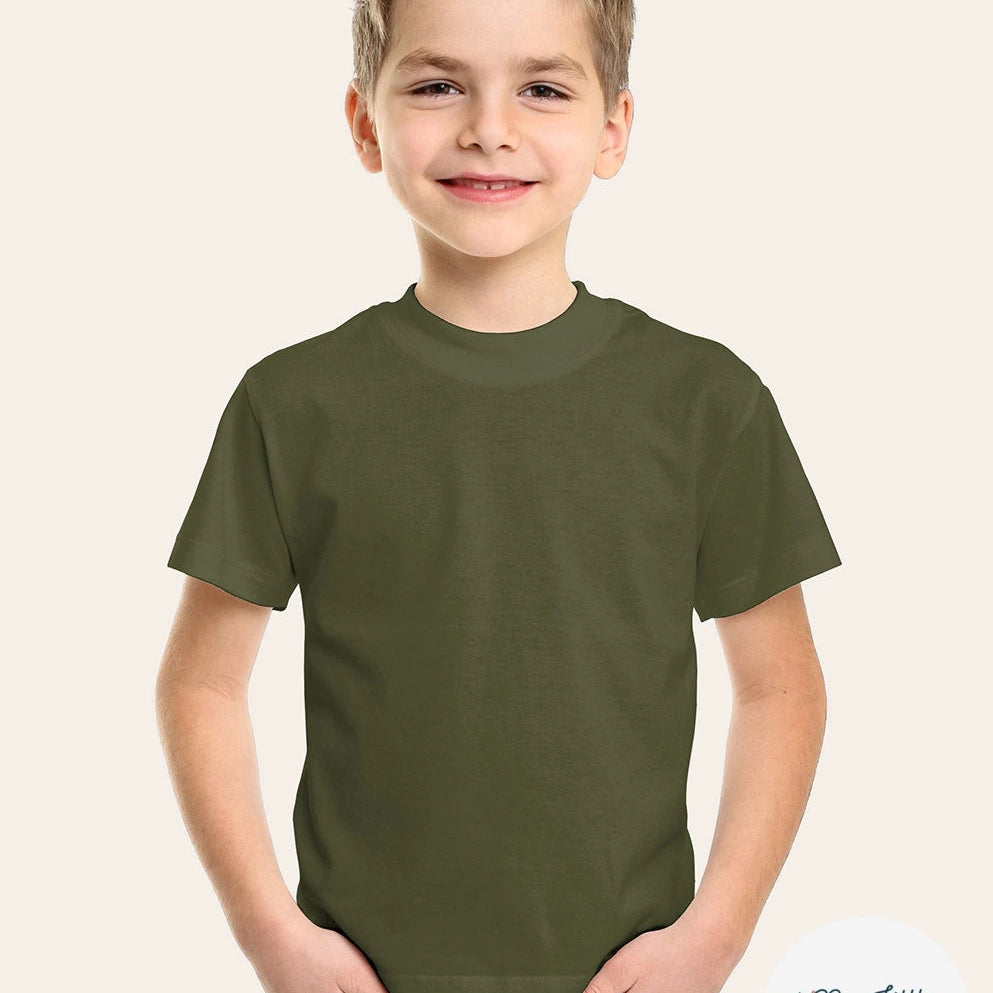 JERSEY DE COTON BELLE TENUE VERT KAKI - My Little Coupon