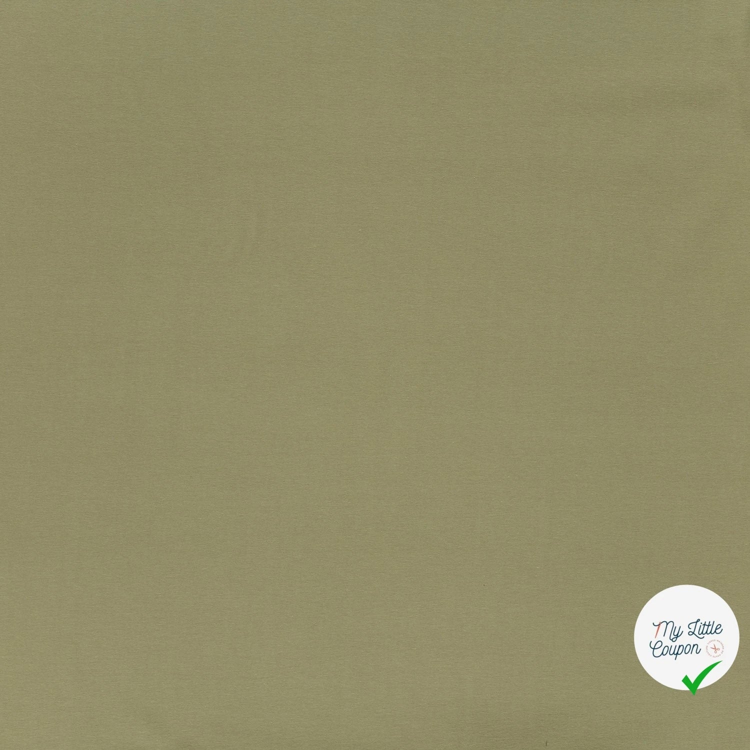 JERSEY DE COTON BELLE TENUE VERT OLIVE - My Little Coupon