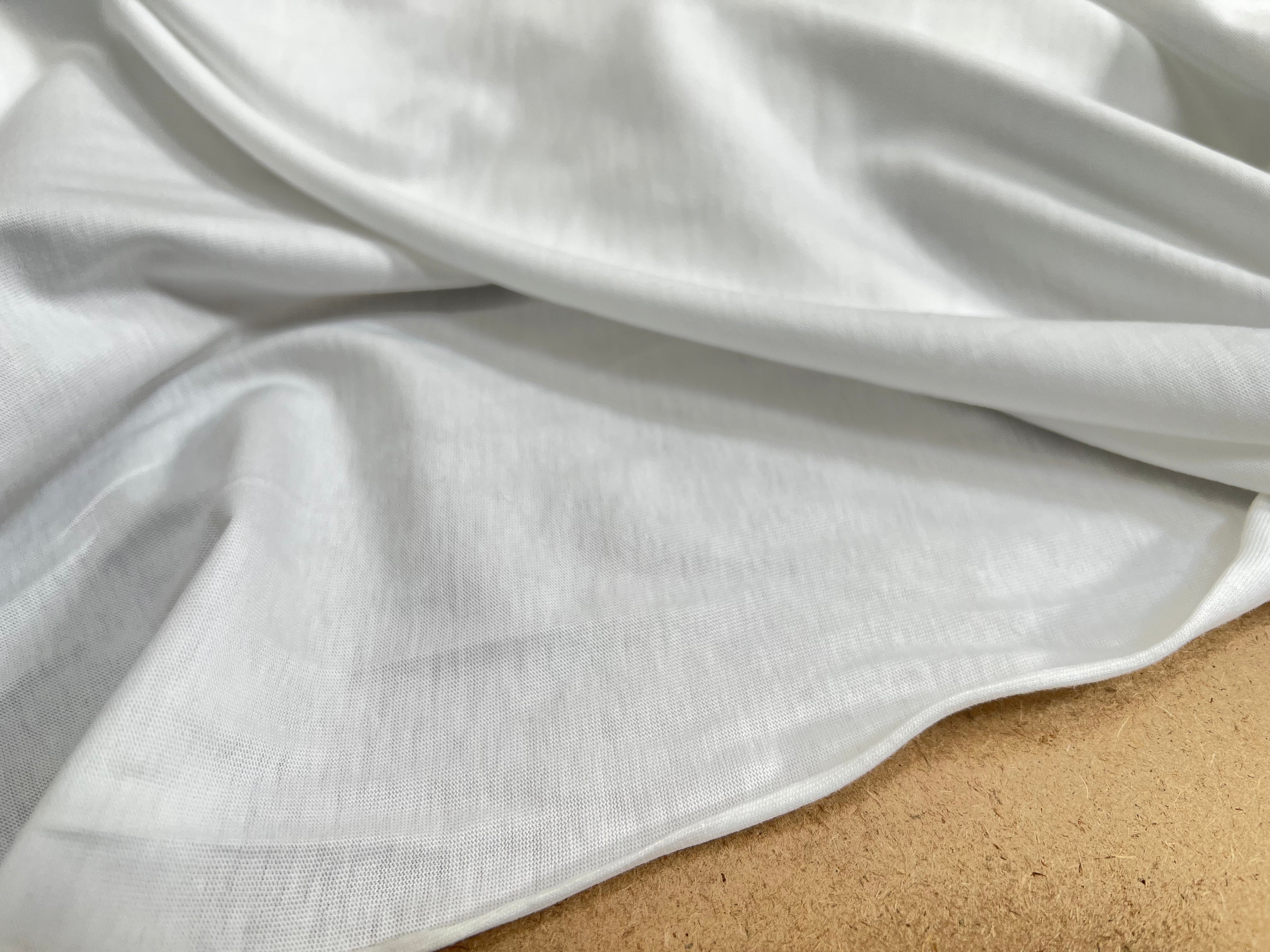 JERSEY DE COTON BLANC - My Little Coupon