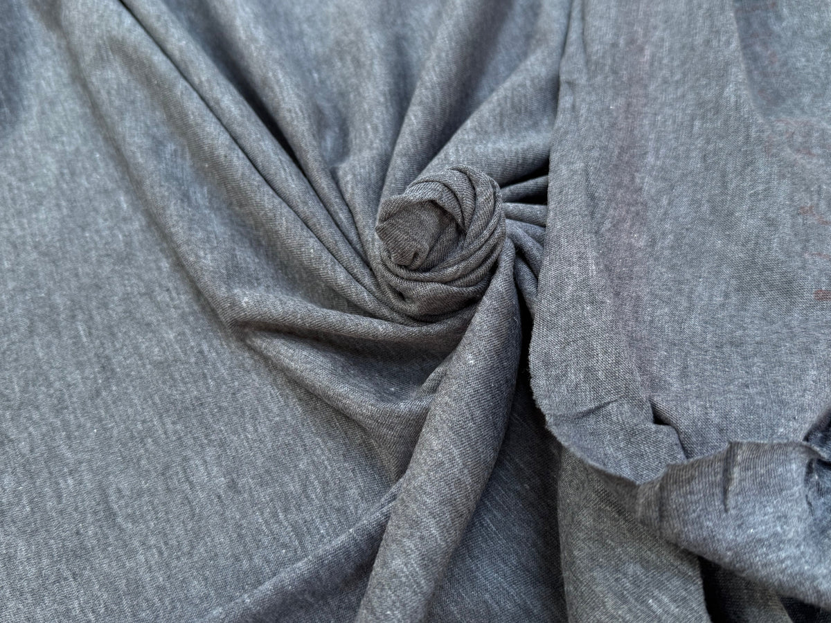 JERSEY DE COTON DOUX GRIS FONCÉ - My Little Coupon