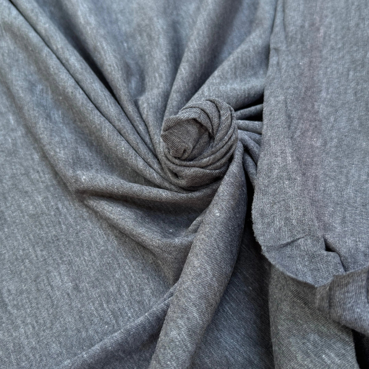 JERSEY DE COTON DOUX GRIS FONCÉ - My Little Coupon
