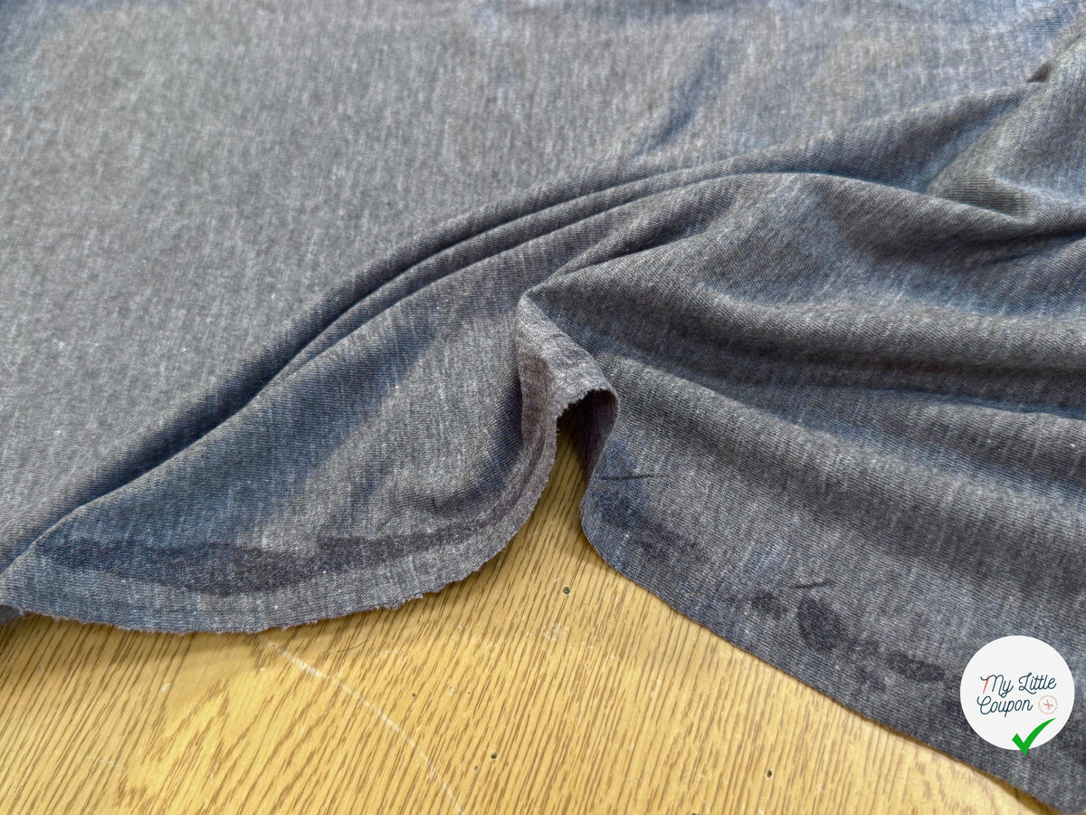 JERSEY DE COTON DOUX GRIS FONCÉ - My Little Coupon