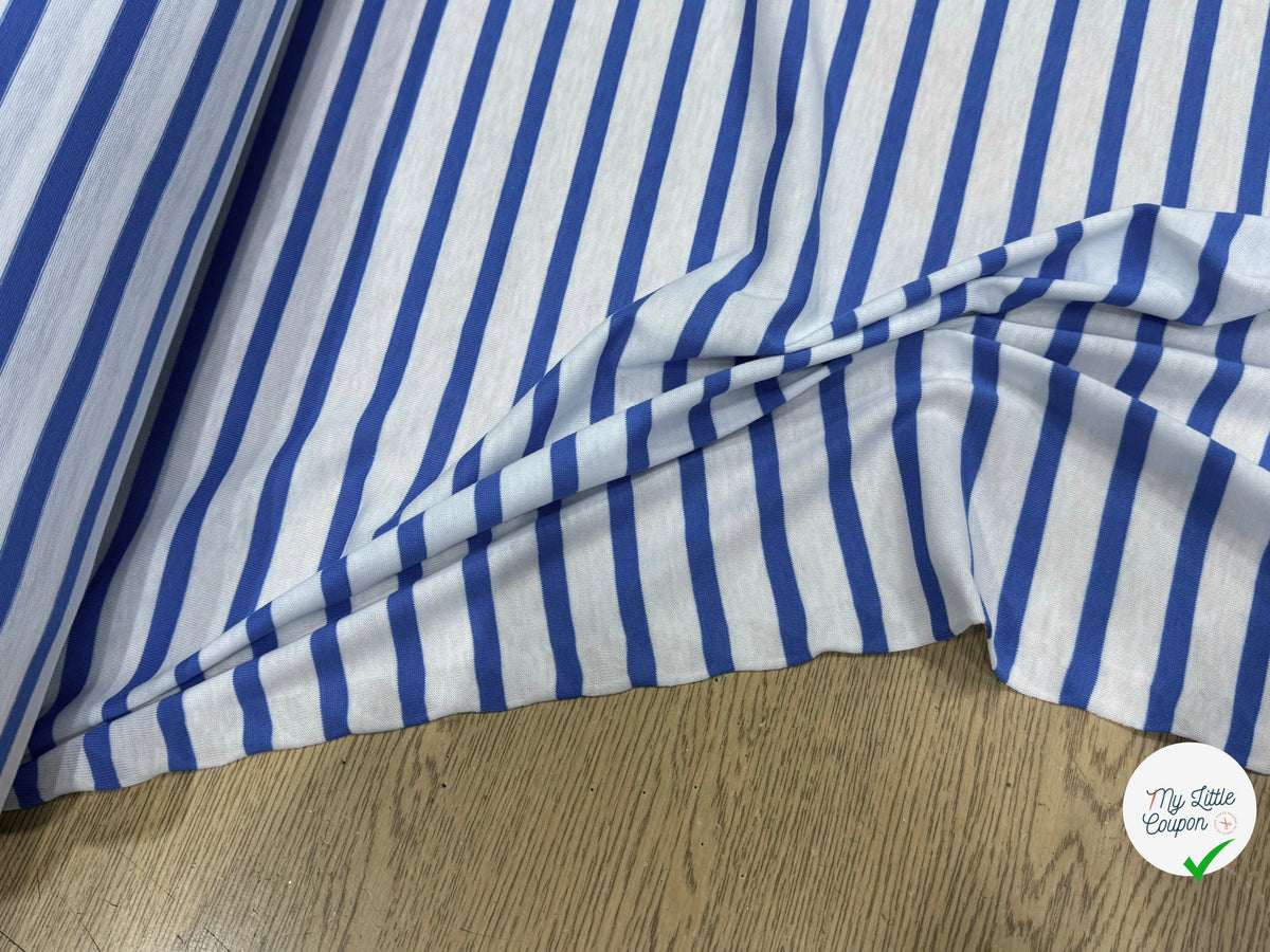 JERSEY DE COTON DOUX STRETCH NEIGE ET MER FABRICATION RÉGION DE TROYES 🇫🇷 - My Little Coupon