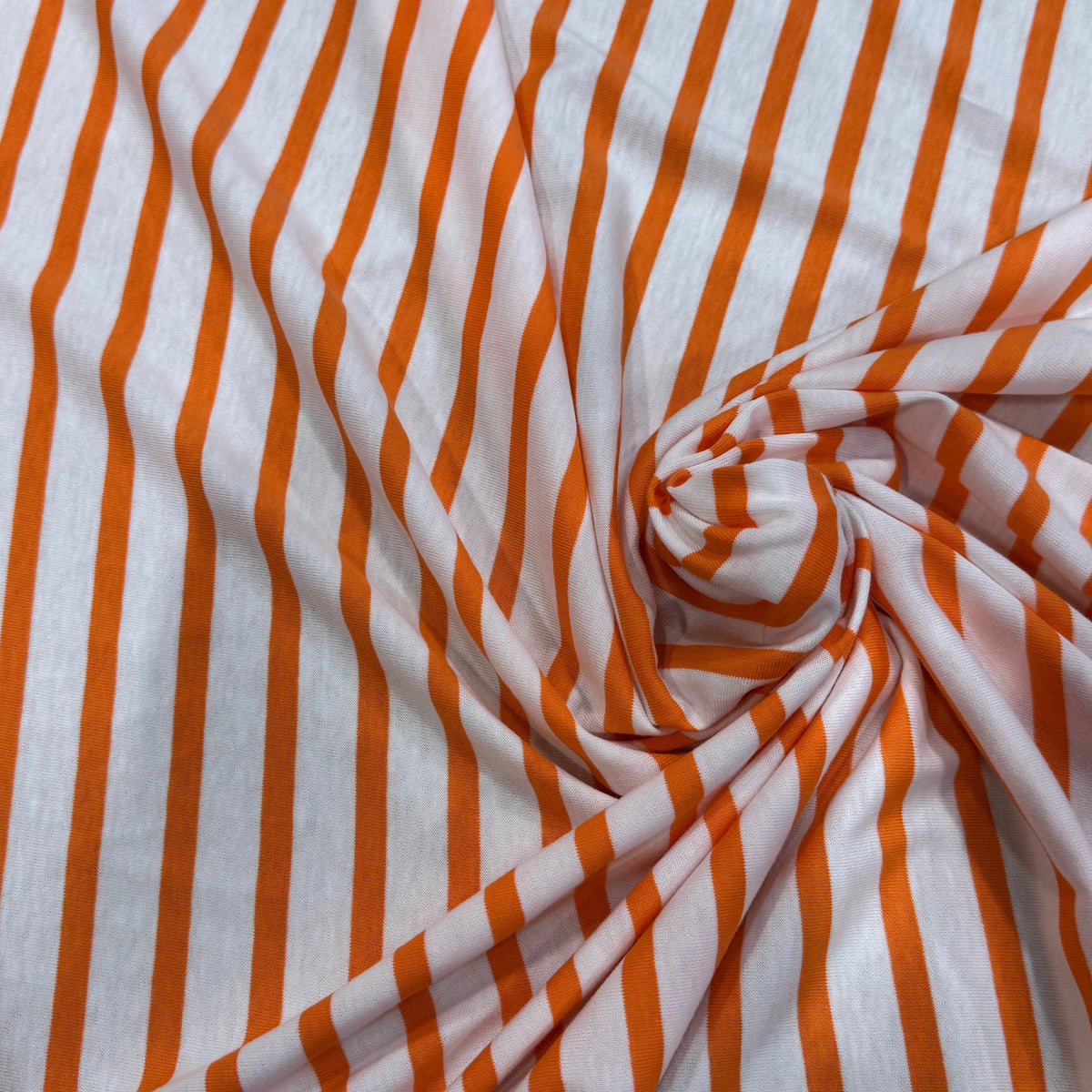 JERSEY DE COTON DOUX STRETCH NEIGE ET ORANGE FLUO FABRICATION RÉGION DE TROYES 🇫🇷 - My Little Coupon