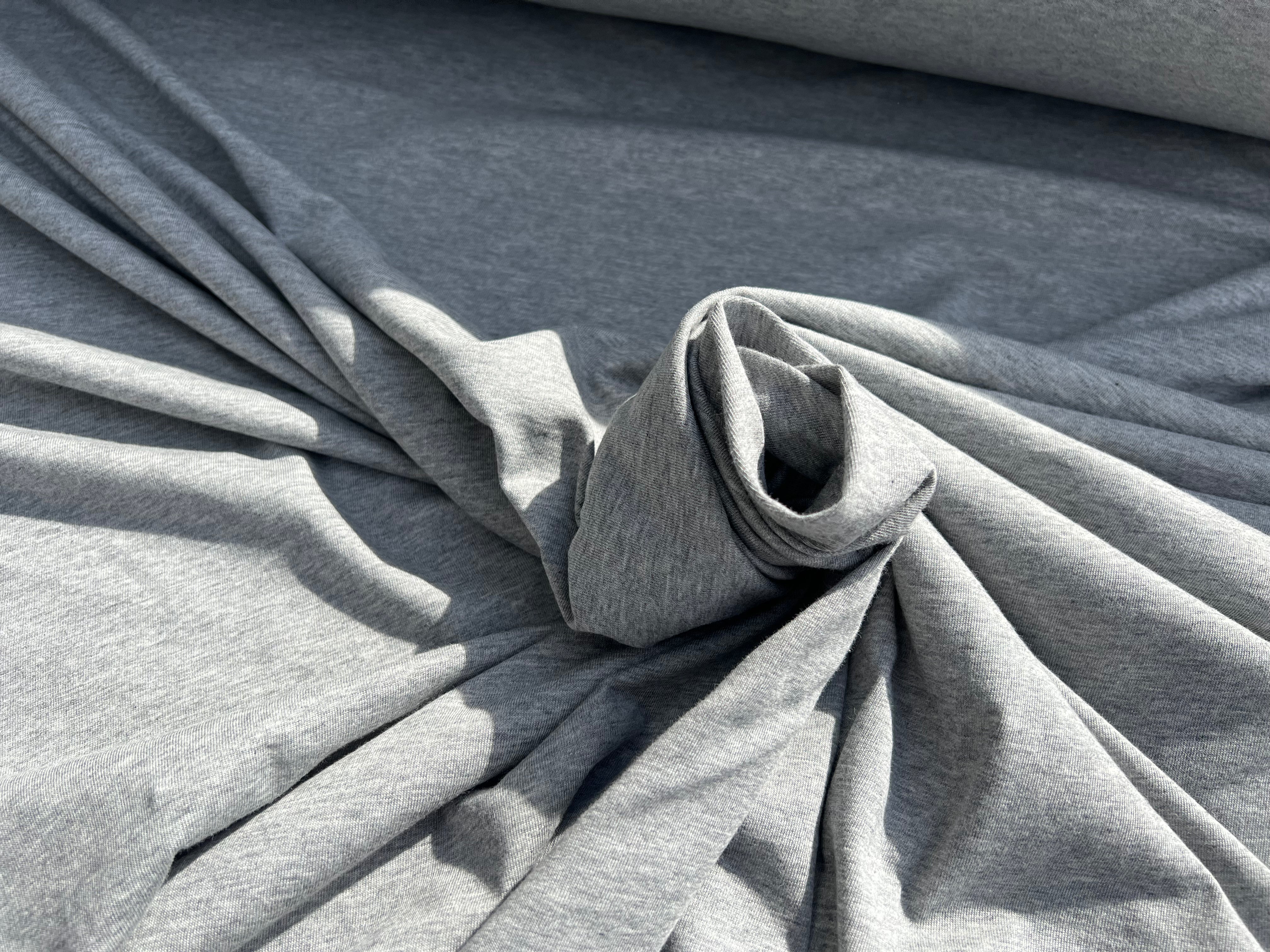 JERSEY DE COTON GRIS CHINÉ MSO