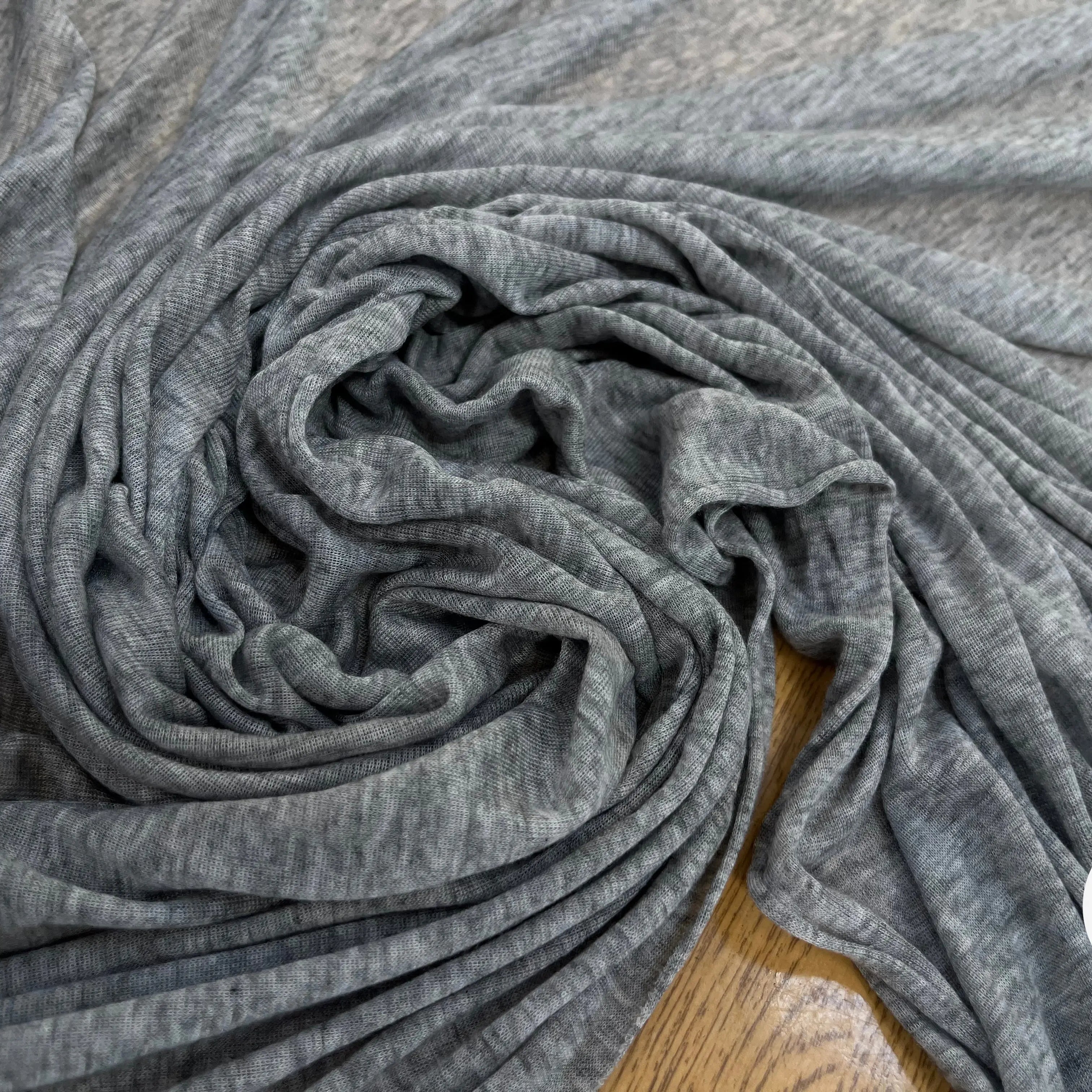 JERSEY DE COTON GRIS CLAIR - My Little Coupon