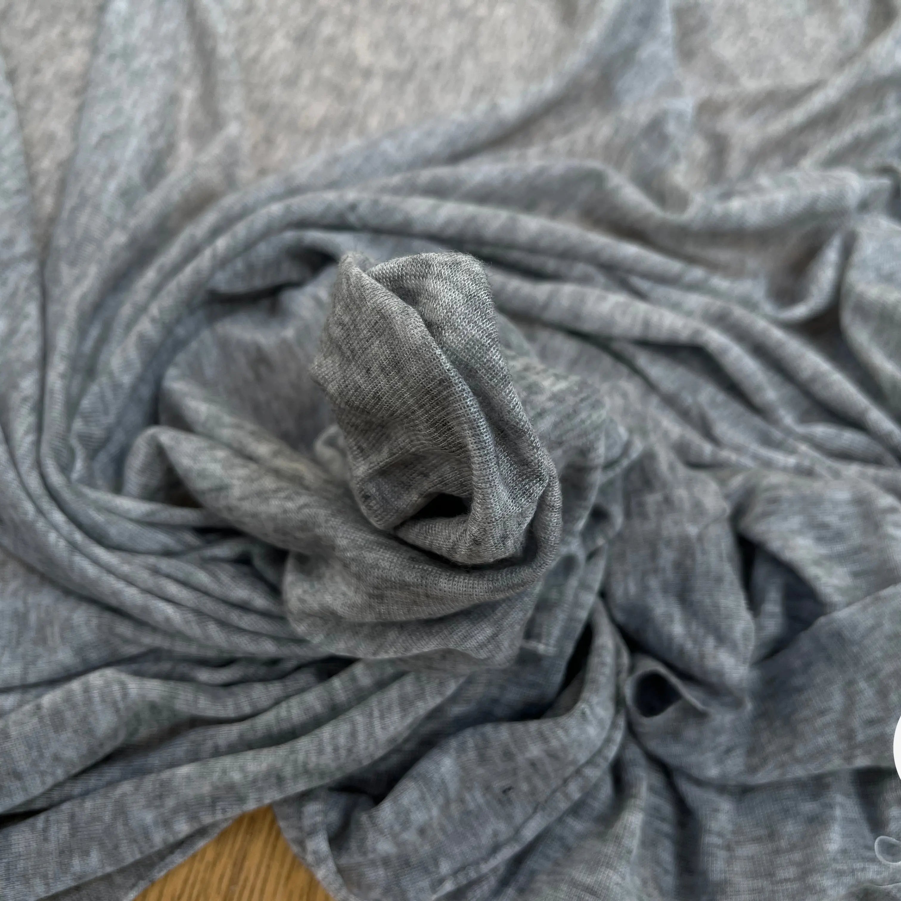 JERSEY DE COTON GRIS CLAIR - My Little Coupon