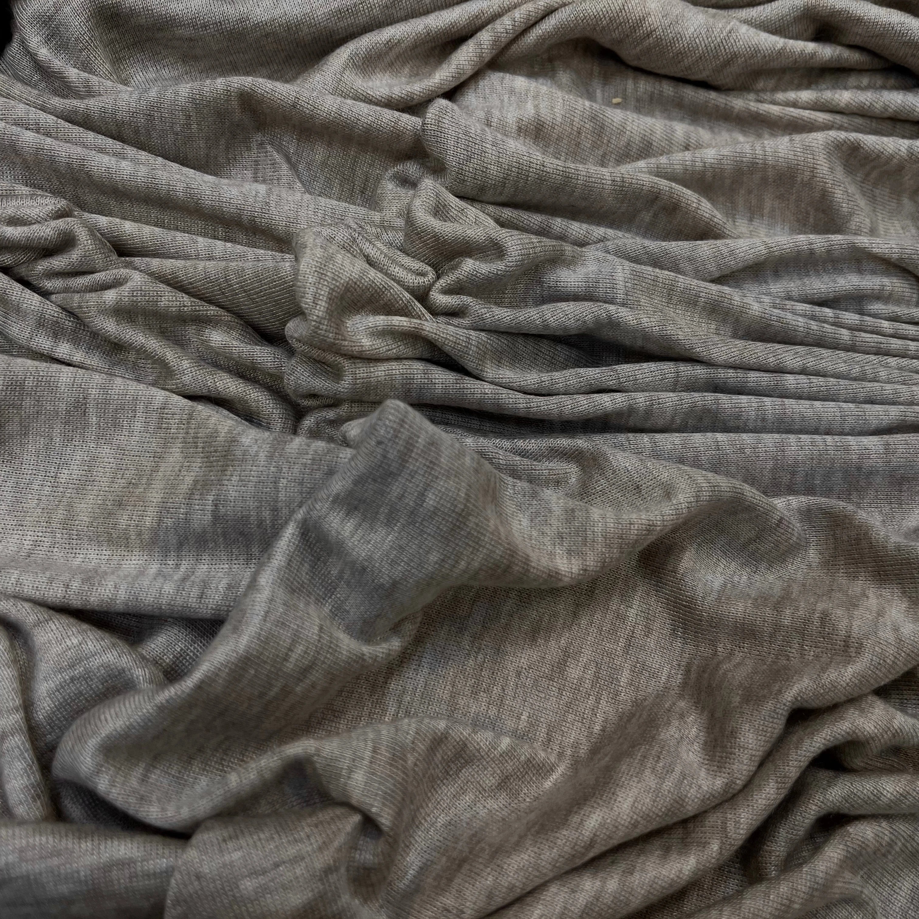 JERSEY DE COTON GRIS MARRON CLAIR - My Little Coupon