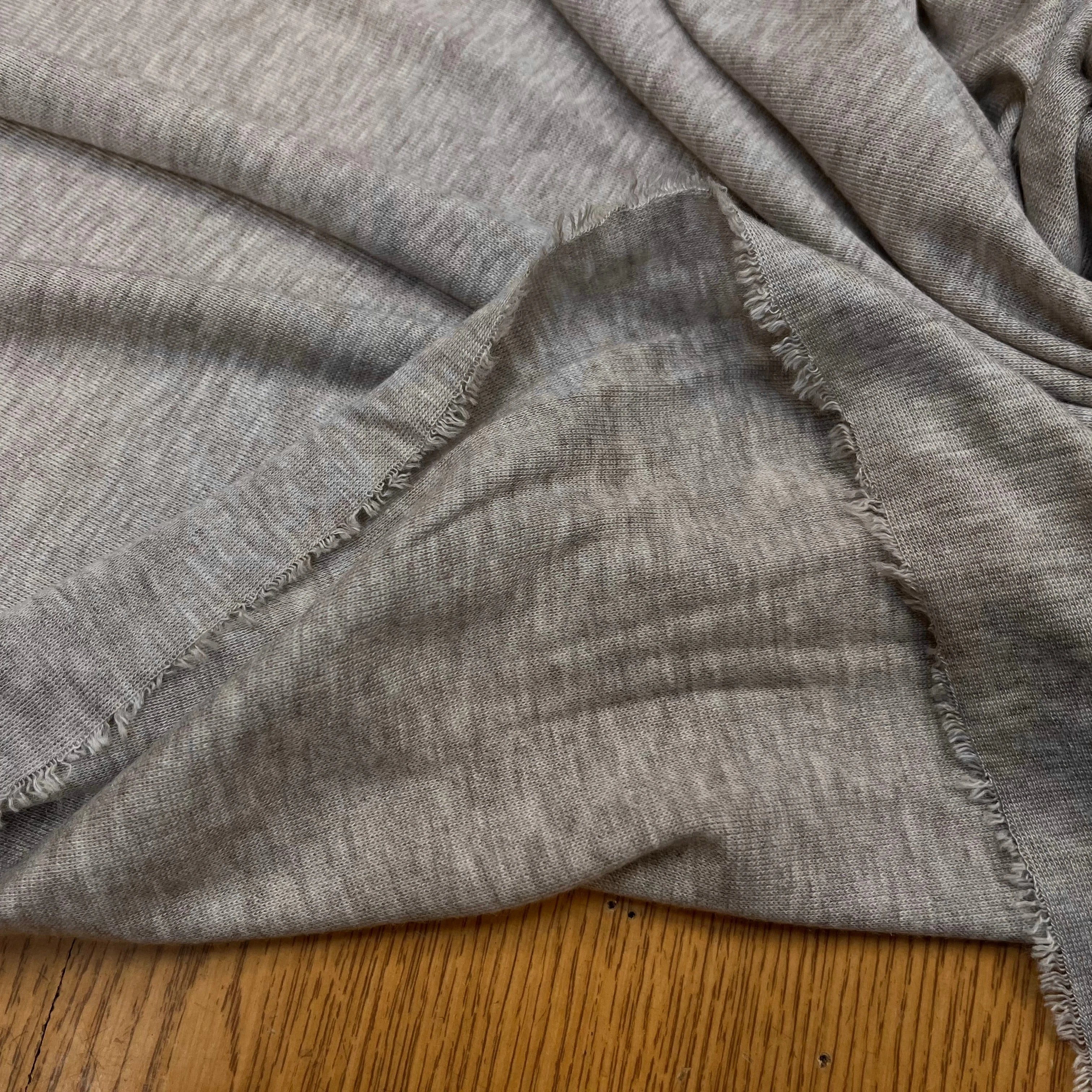 JERSEY DE COTON GRIS MARRON CLAIR - My Little Coupon