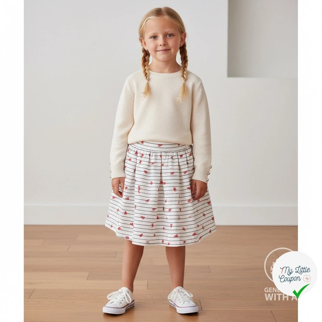 JERSEY DE COTON IMPRIMÉ HOMARDS FOND BLEU MARINE - My Little Coupon